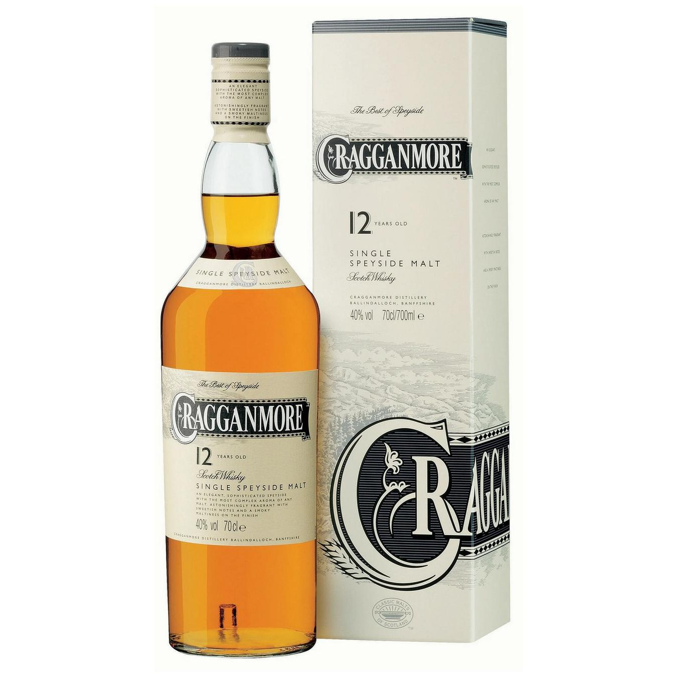 Whiskey Cragganmore 12 years box 40% 0.7l