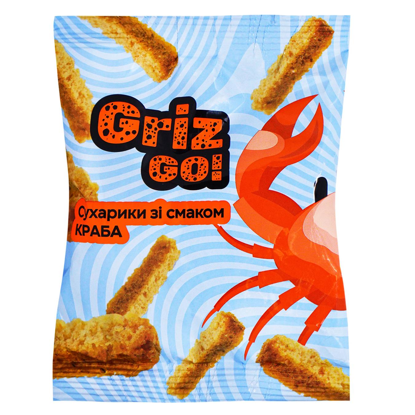 GrizGo Crackers! wheat-rye crab taste 70g
