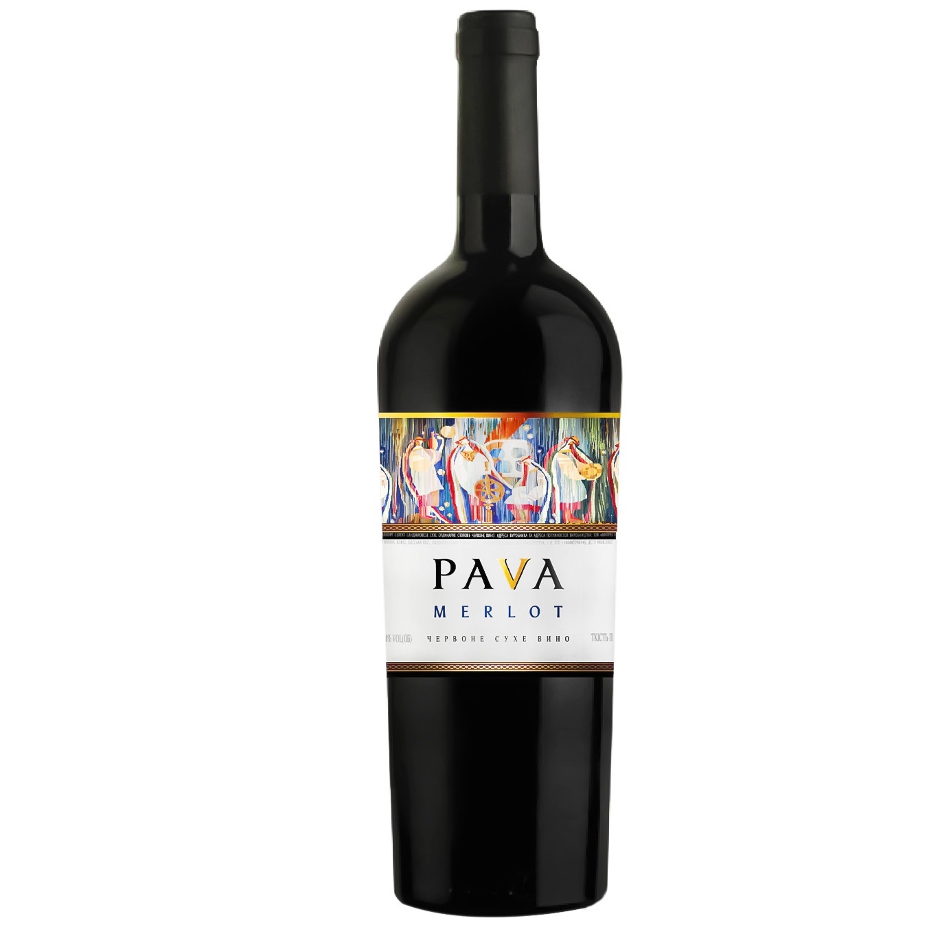 Вино Pava Merlot красное сухое 14% 0,75л