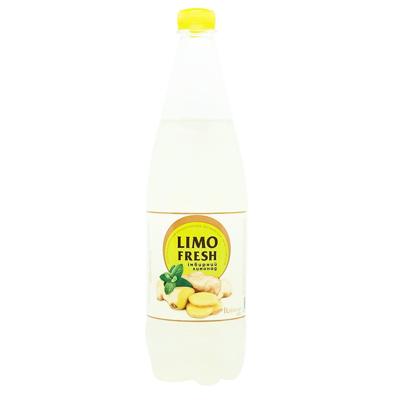 Напій газований Limofresh імбирний лимонад 1л