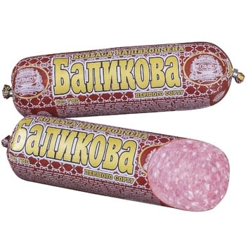 Sausage Korzhevsky meat processing plant Balykovaya semi-smoked in weight