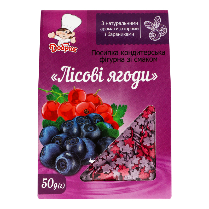 Dobrik Sprinkling confectionary shaped with the taste of wild berries 50g