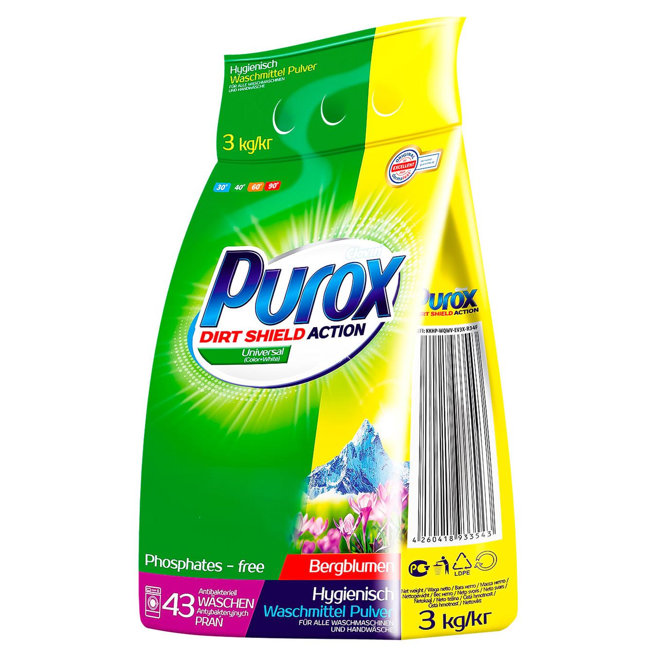 Purox Washing powder Purox Universal machine 3 kg