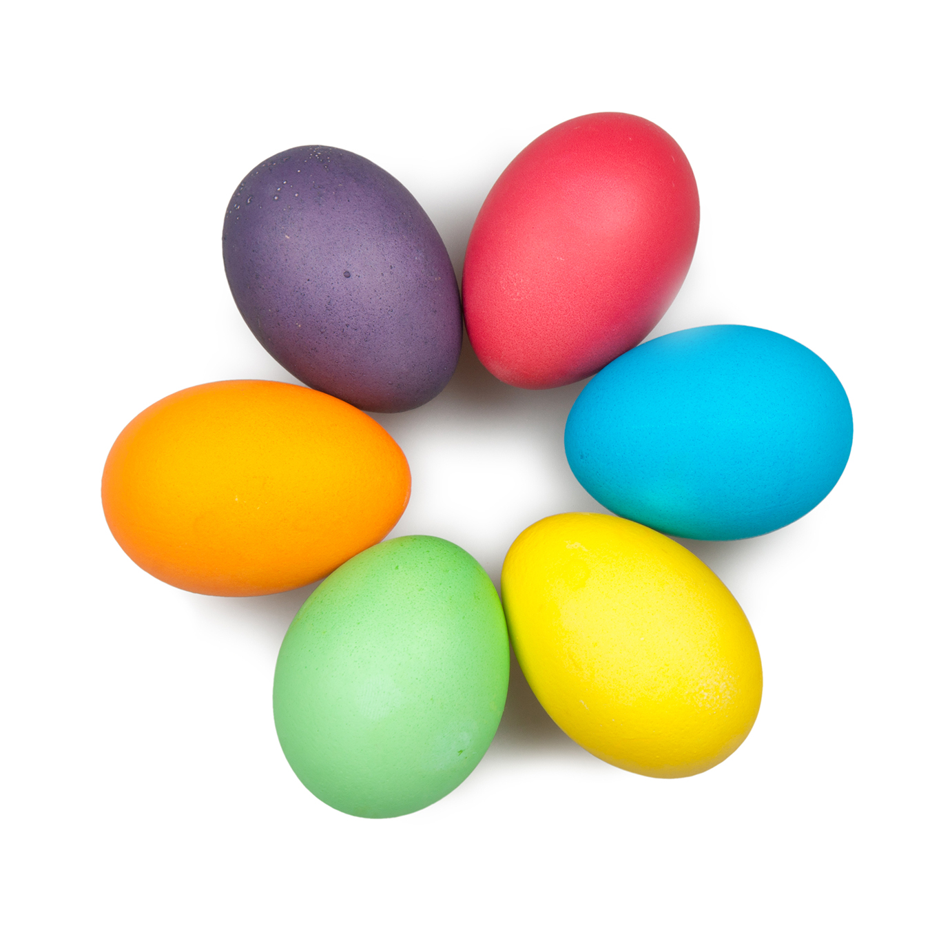 Easter eggs are boiled in assortment