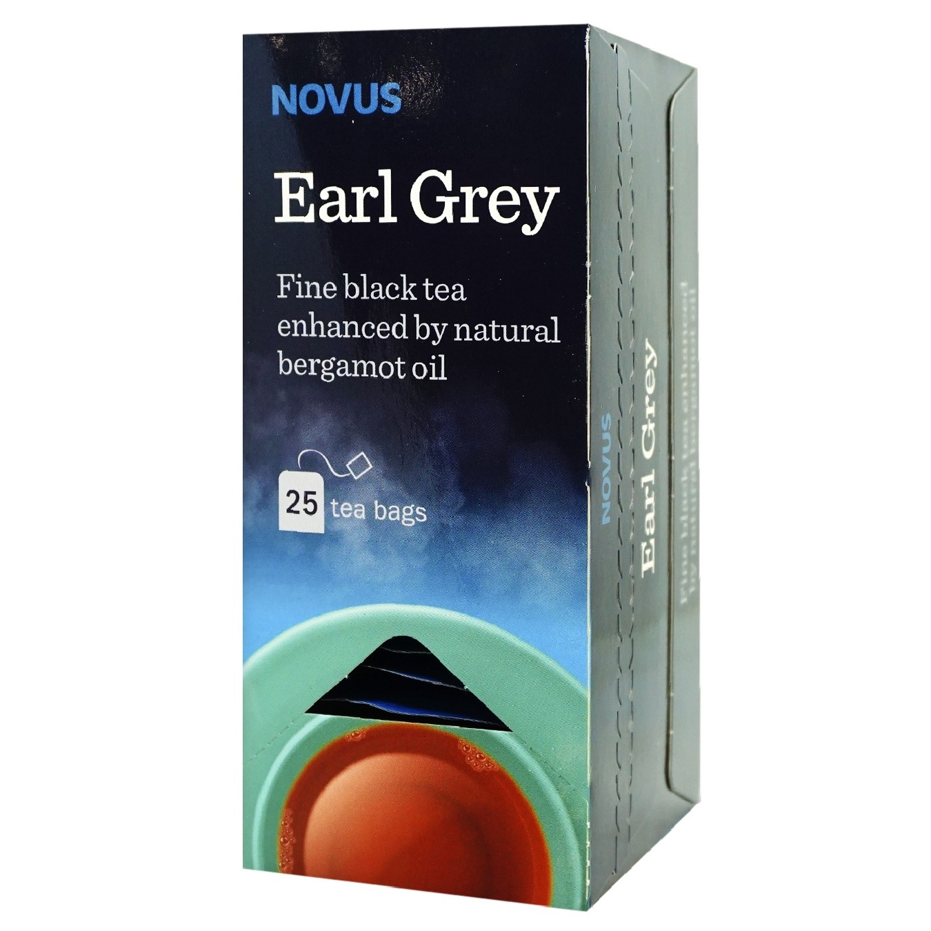 Чай черный Novus Earl Grey байховый с маслом бергамота 25шт 1,5г