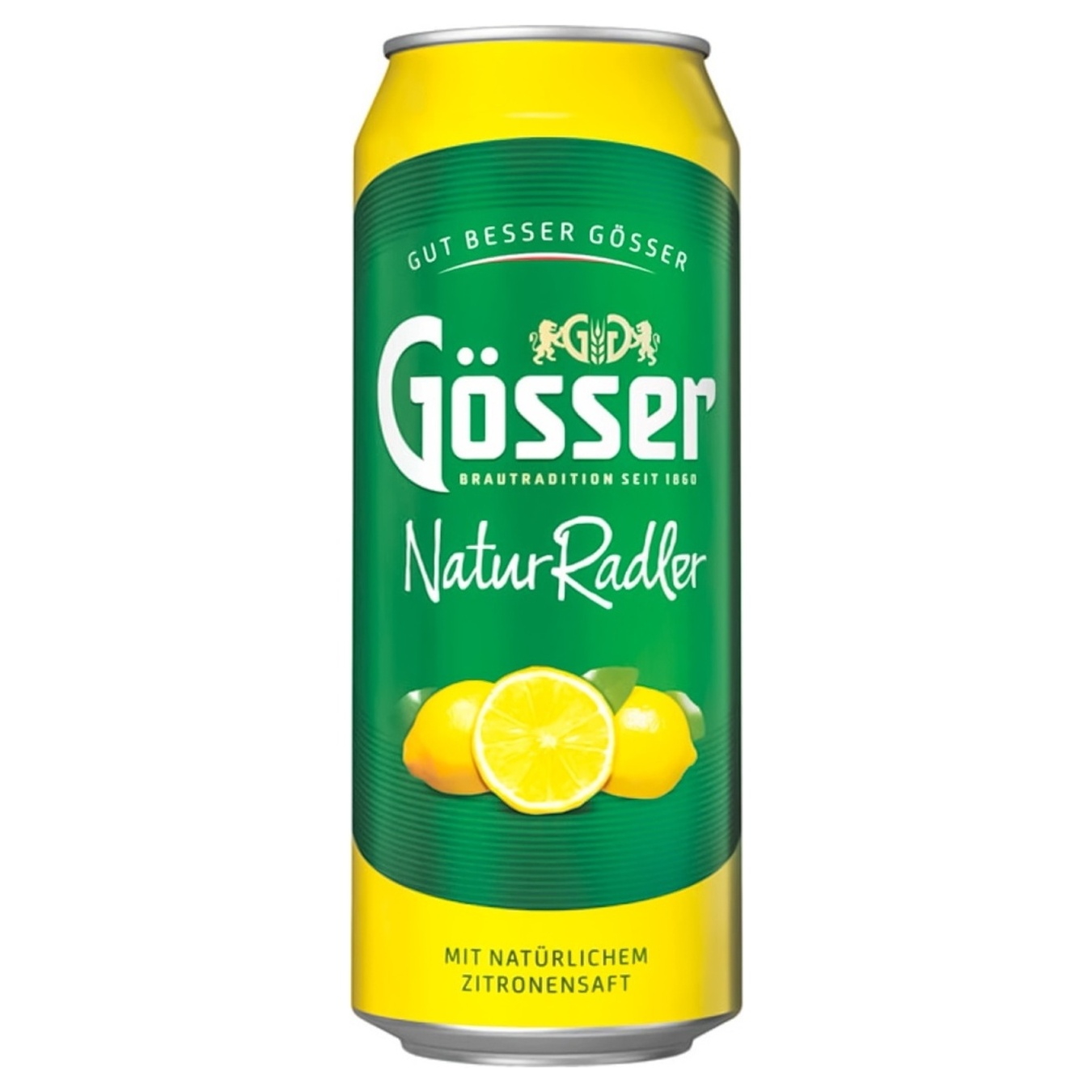 Пиво светлое Gosser Natur Radler 2% 0,5л