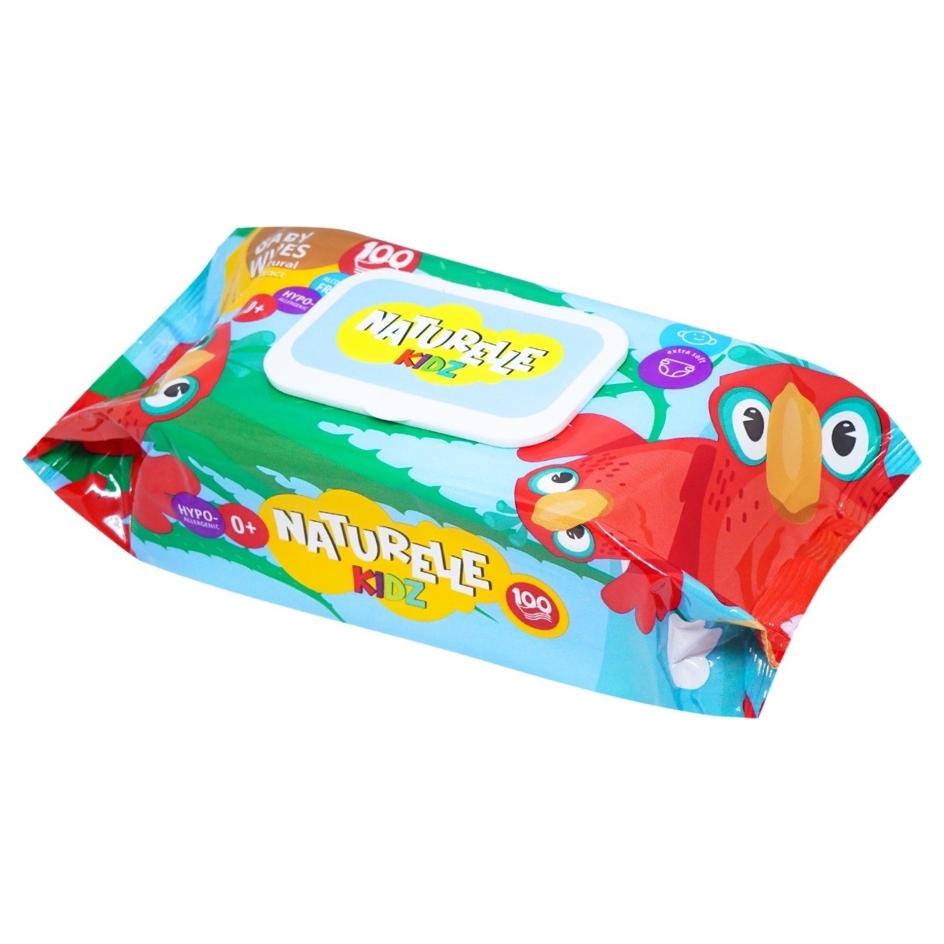 NATURELLE children's wet wipes aloe 100 pcs 2
