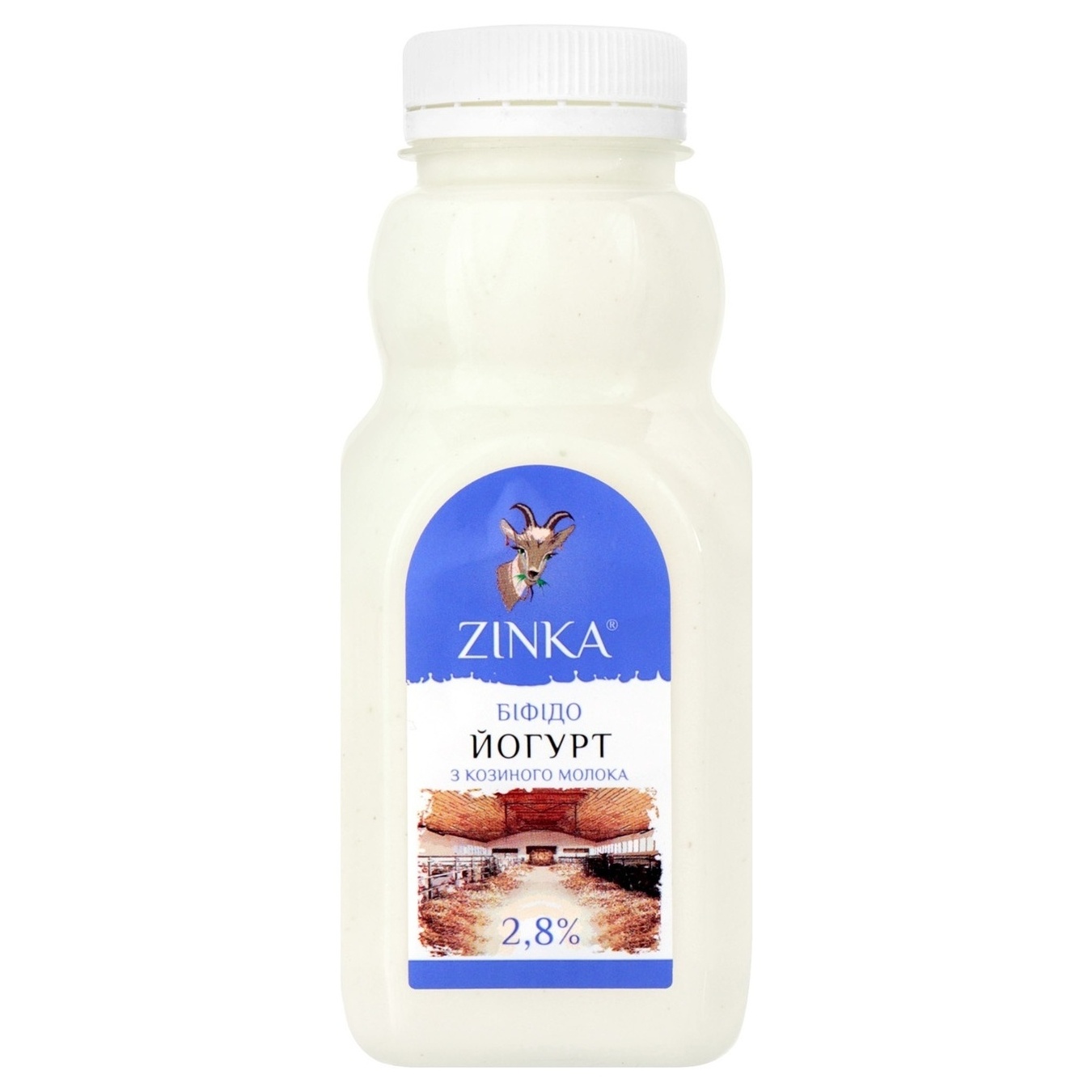 Біфідойогурт Zinka з козиного молока без наповнювача 2,8% 300г