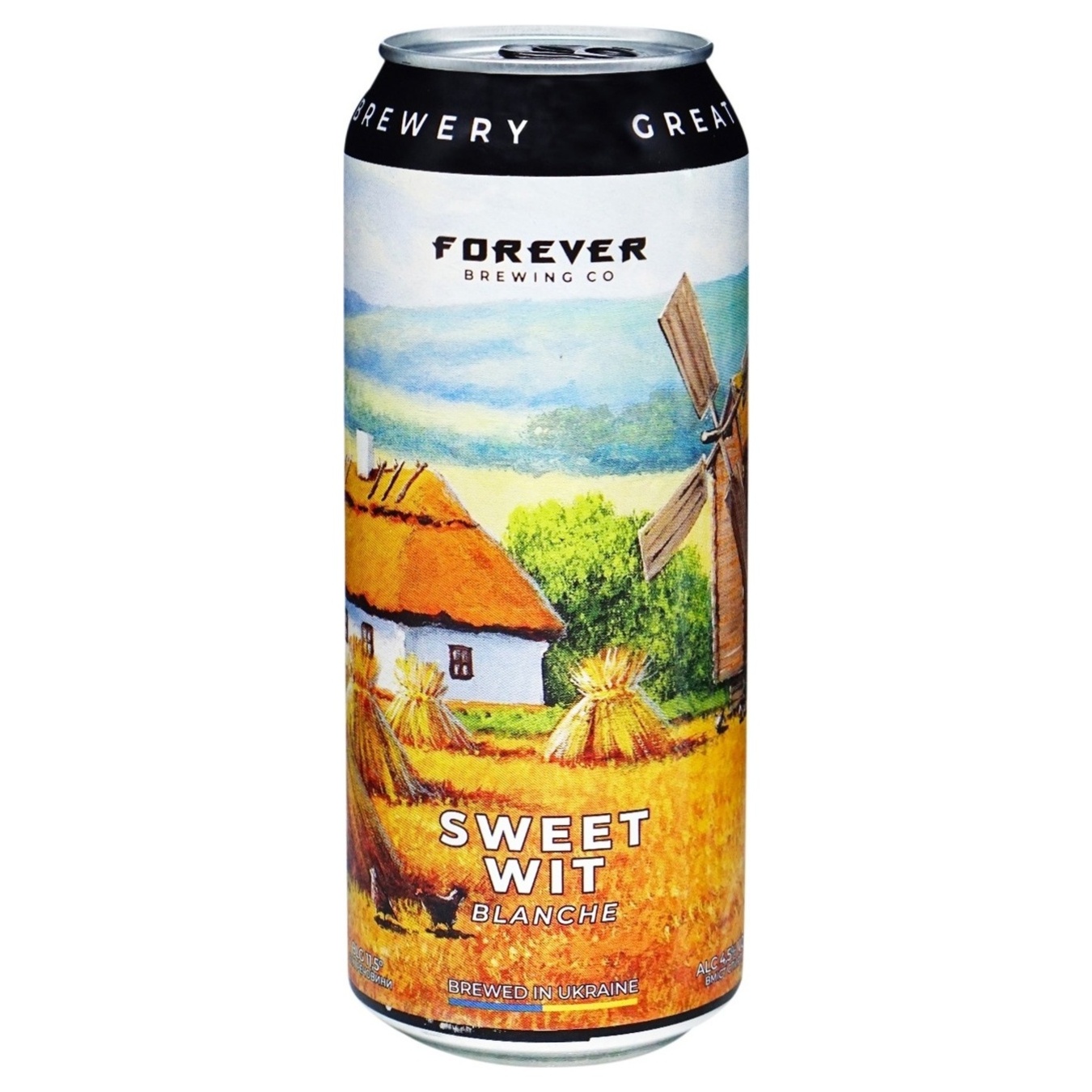 Пиво светлое нефильтрованное пшеничное Forever Sweet Wit 4,5% 0,5л