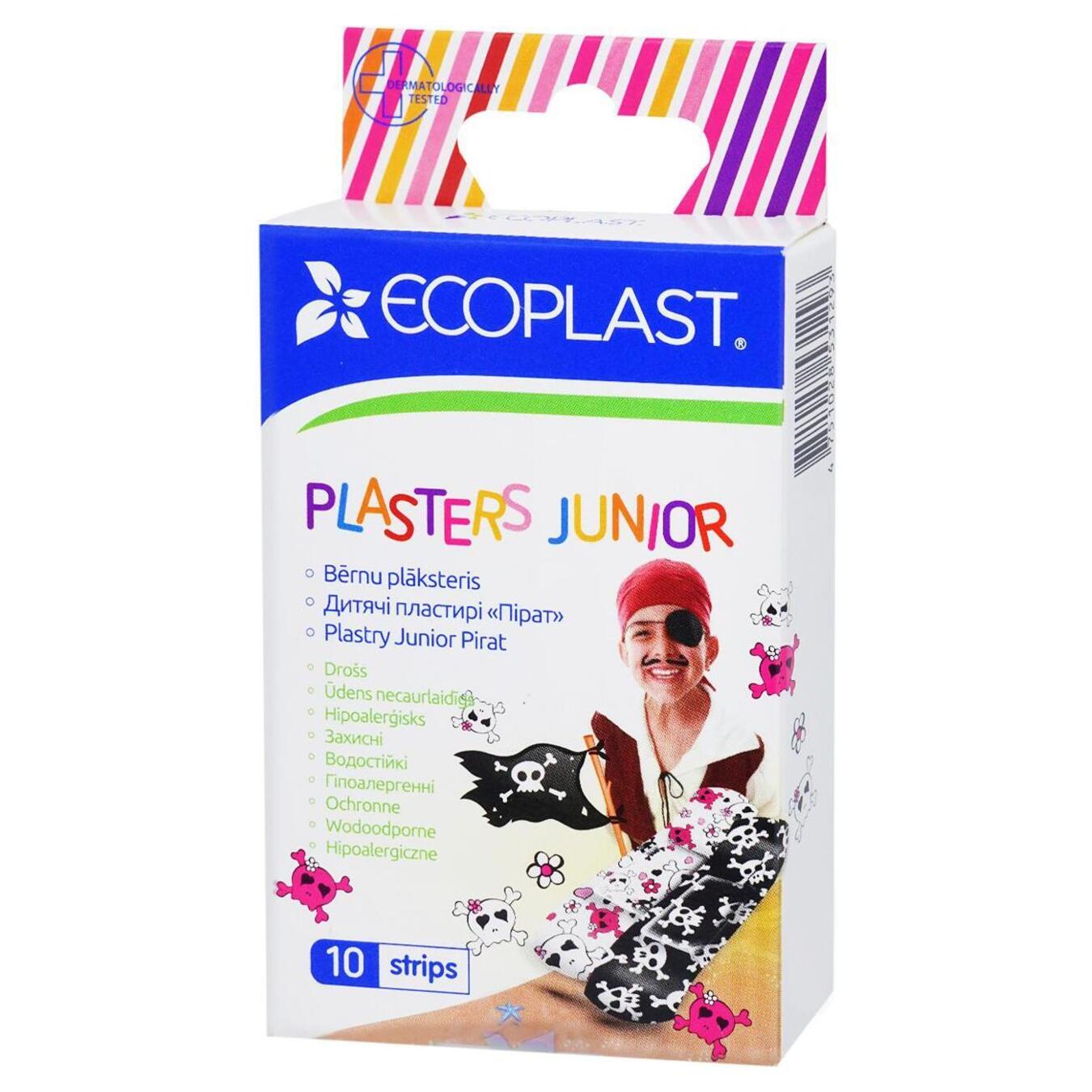 Пластырь медицинский Ecoplast детский полимерный пират 10шт