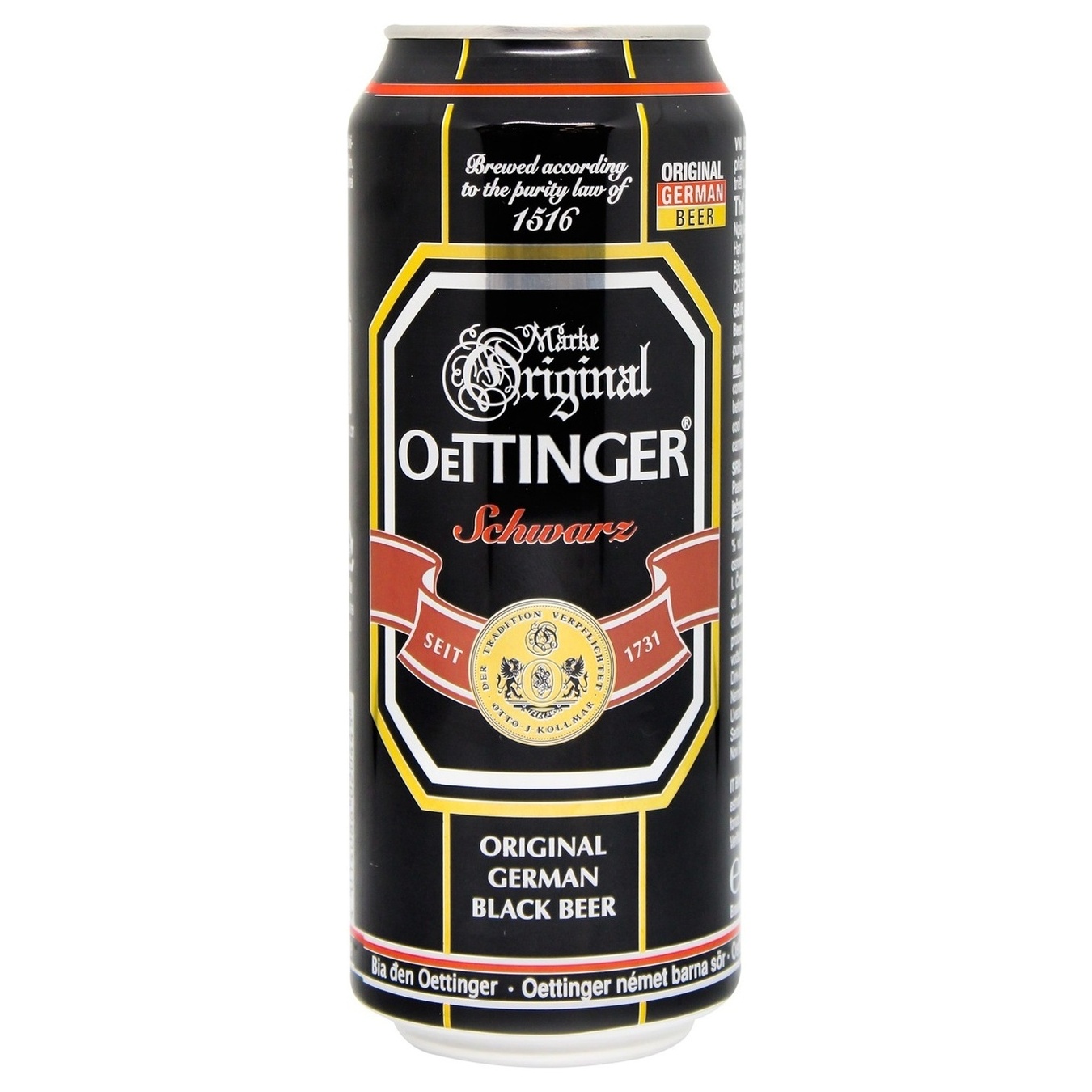 Пиво темное Oettinger 4,9% 0,5л