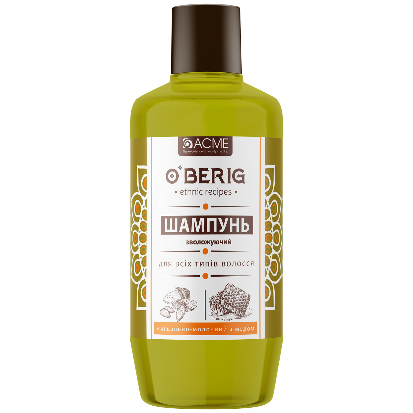 O'Berig shampoo-cream for hair of all types almond-milk with honey 500ml