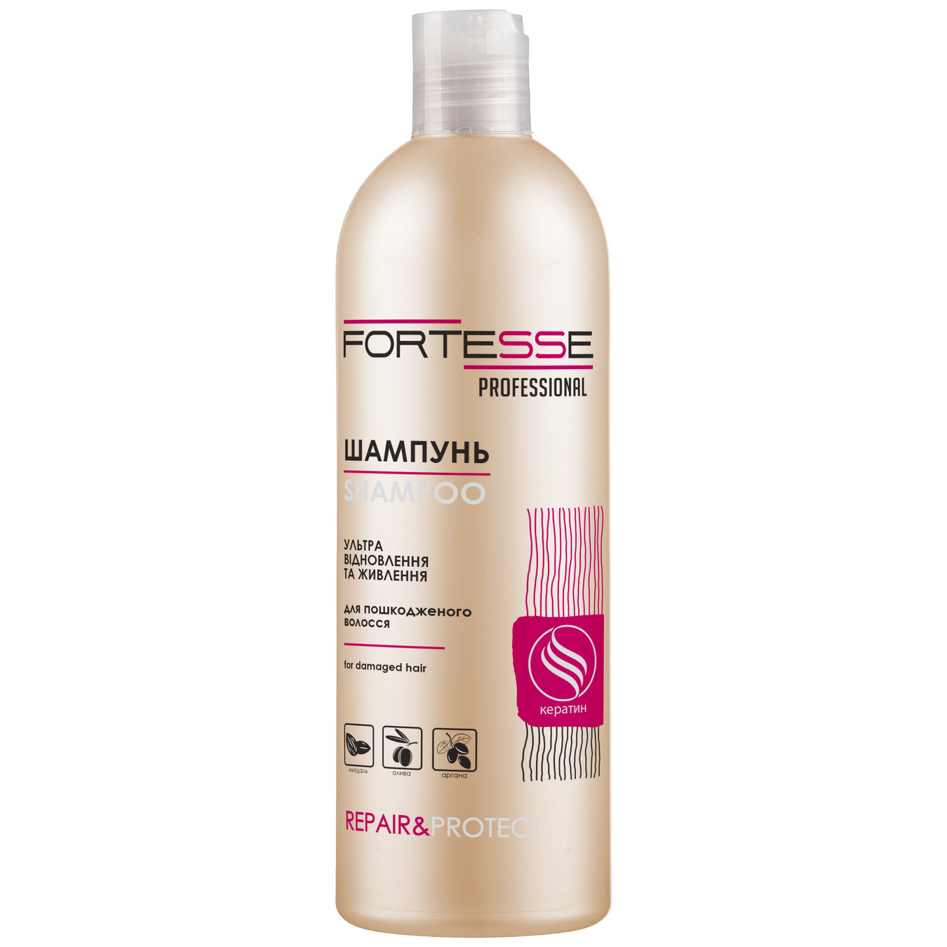 FORTESSE PRO repair&protect restorative shampoo for dry damaged hair in need of nourishment 400 ml 2