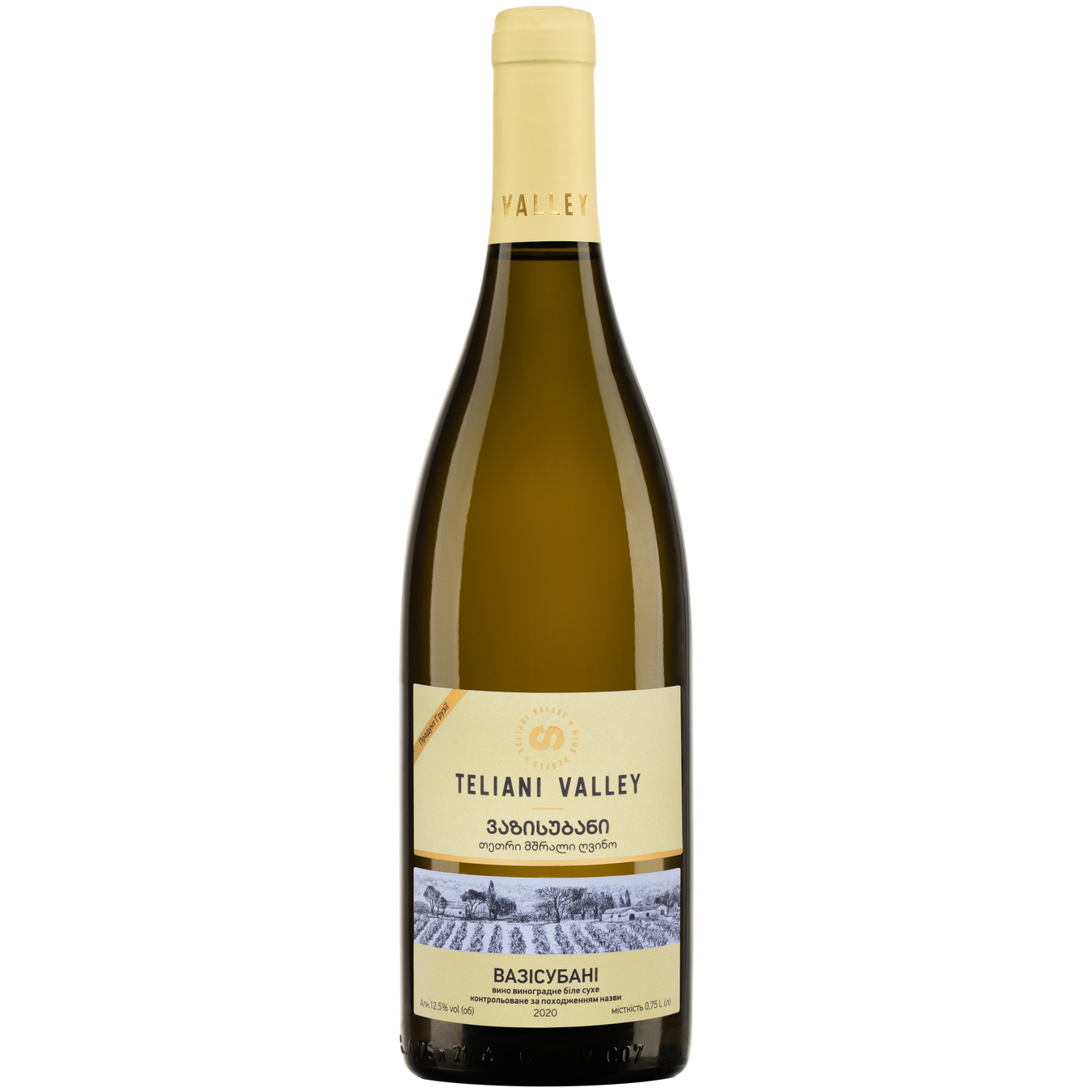 Teliani Valley Vazisubani white dry wine 13% 0.75 l