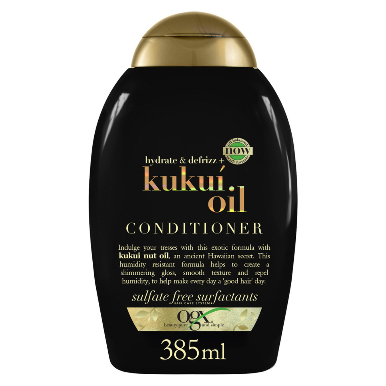 OGX conditioner for moisturizing and smoothing hair with Hawaiian nut oil 385 ml