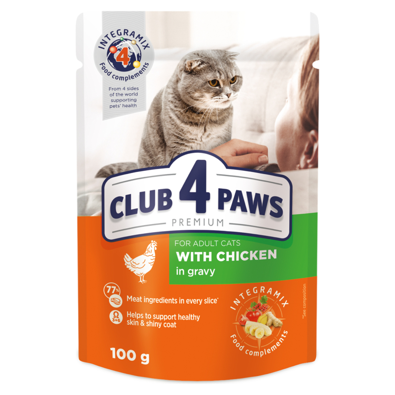 Feed Club 4 Рaws Premium chicken sauce for cats 100g