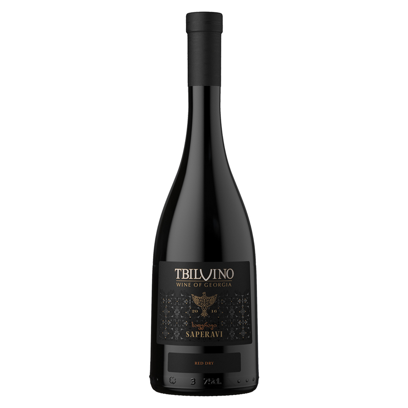 Tbilvino Saperavi red dry wine 13% 0.75 l