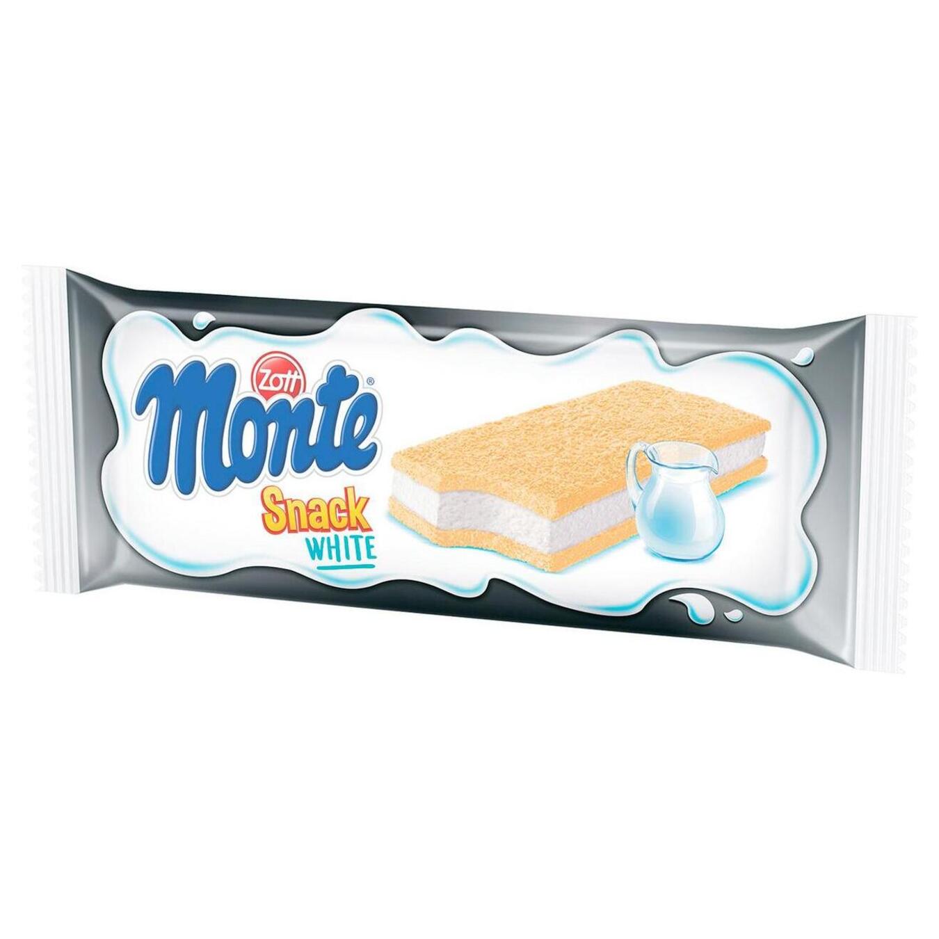 Zott Monte White cake with cream and milk filling, 29 g