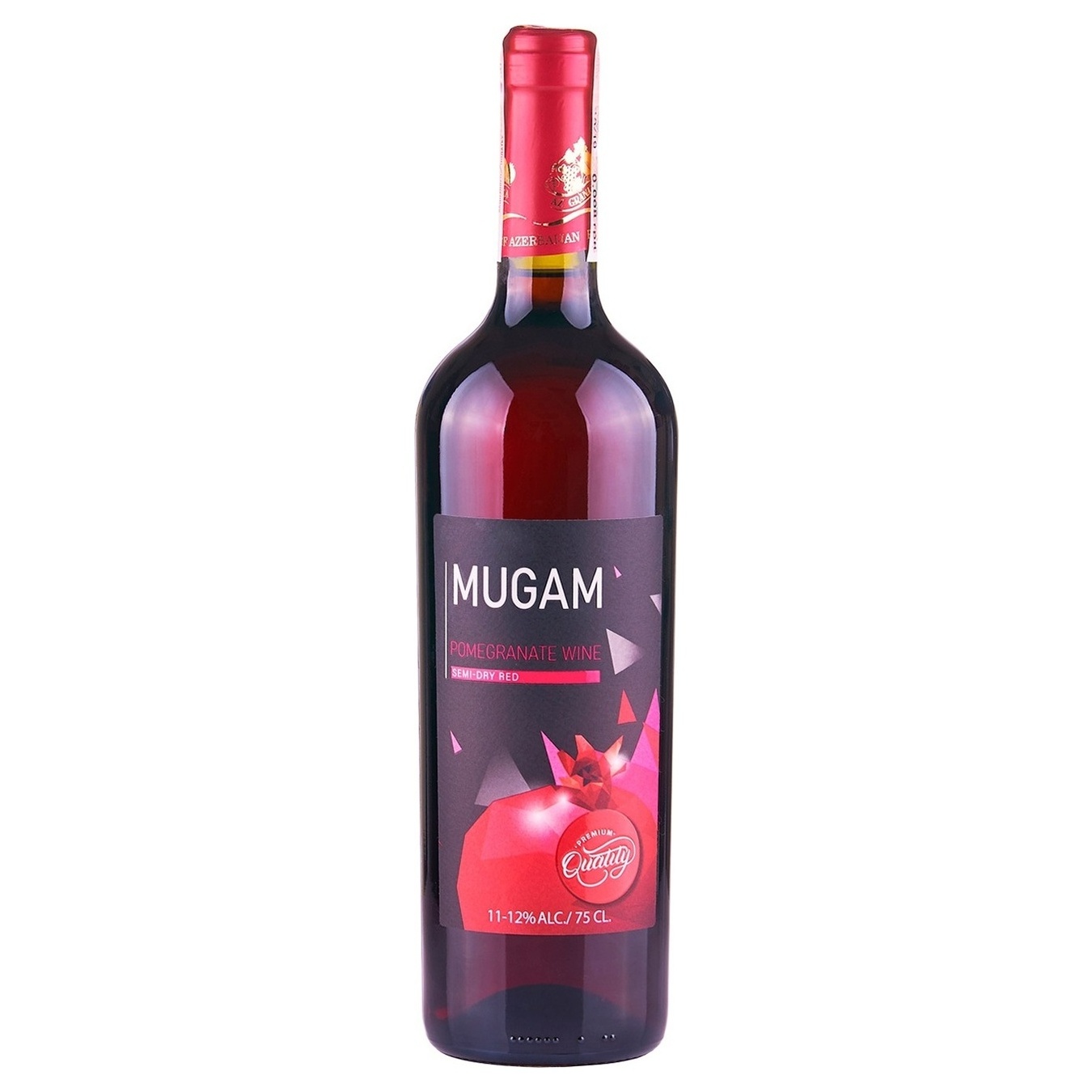 Вино Mugam гранатовое красное полусухое 11-12% 0,75л