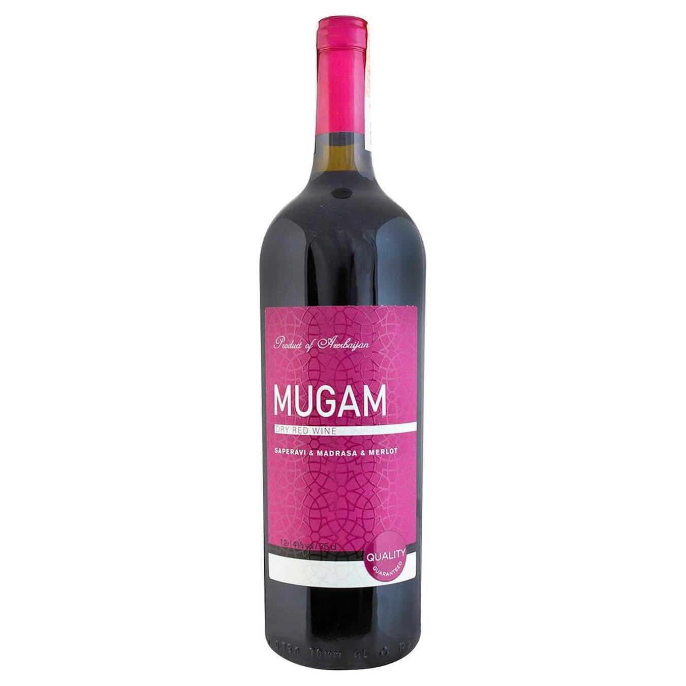 Вино Mugam красное сухое 12-14% 0,75л