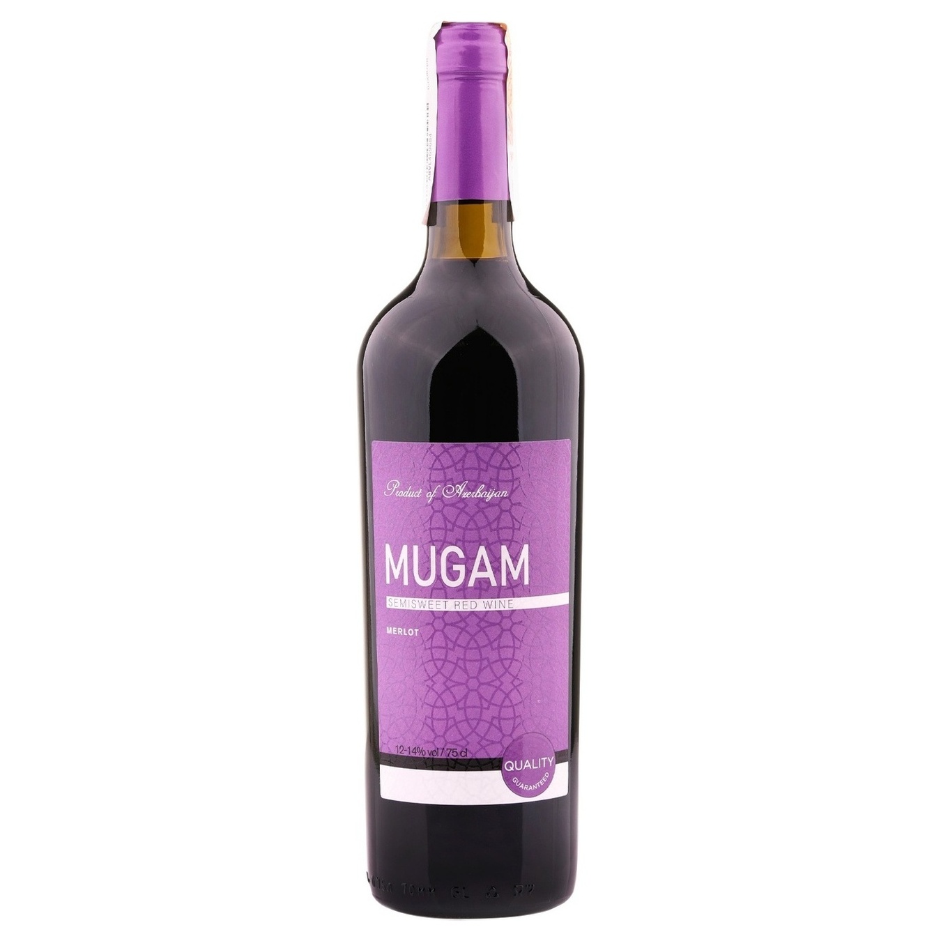 Вино Mugam Мерло красное полусладкое 12-14% 0,75л
