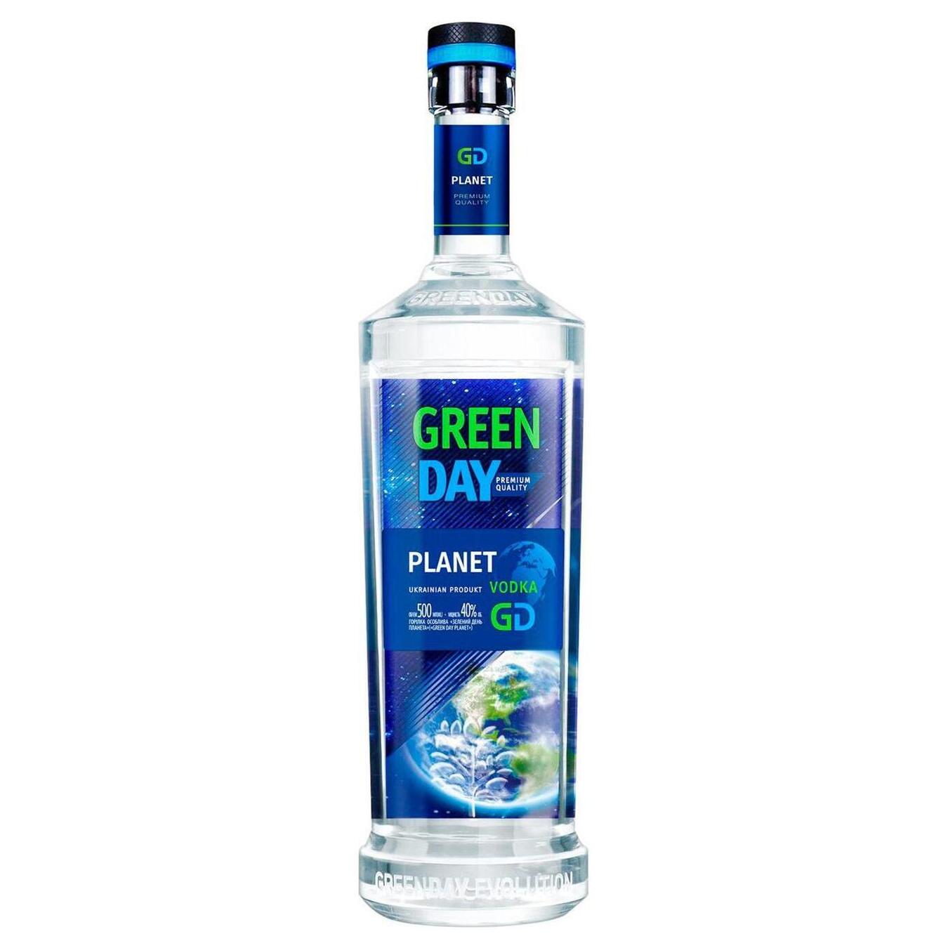 Vodka Green Day Planet 40% 0.5 l