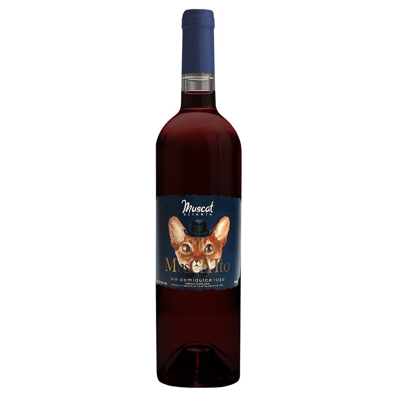 Вино MusCATto Muscat червоне напівсолодке 10-12% 0,75л