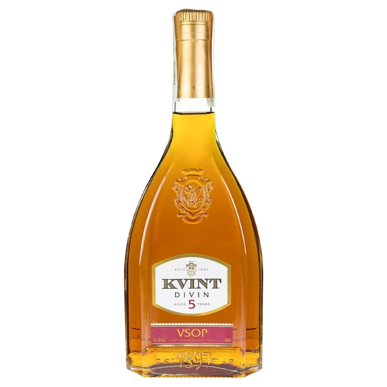 Cognac Kvint 5 years 40% 0.5 l