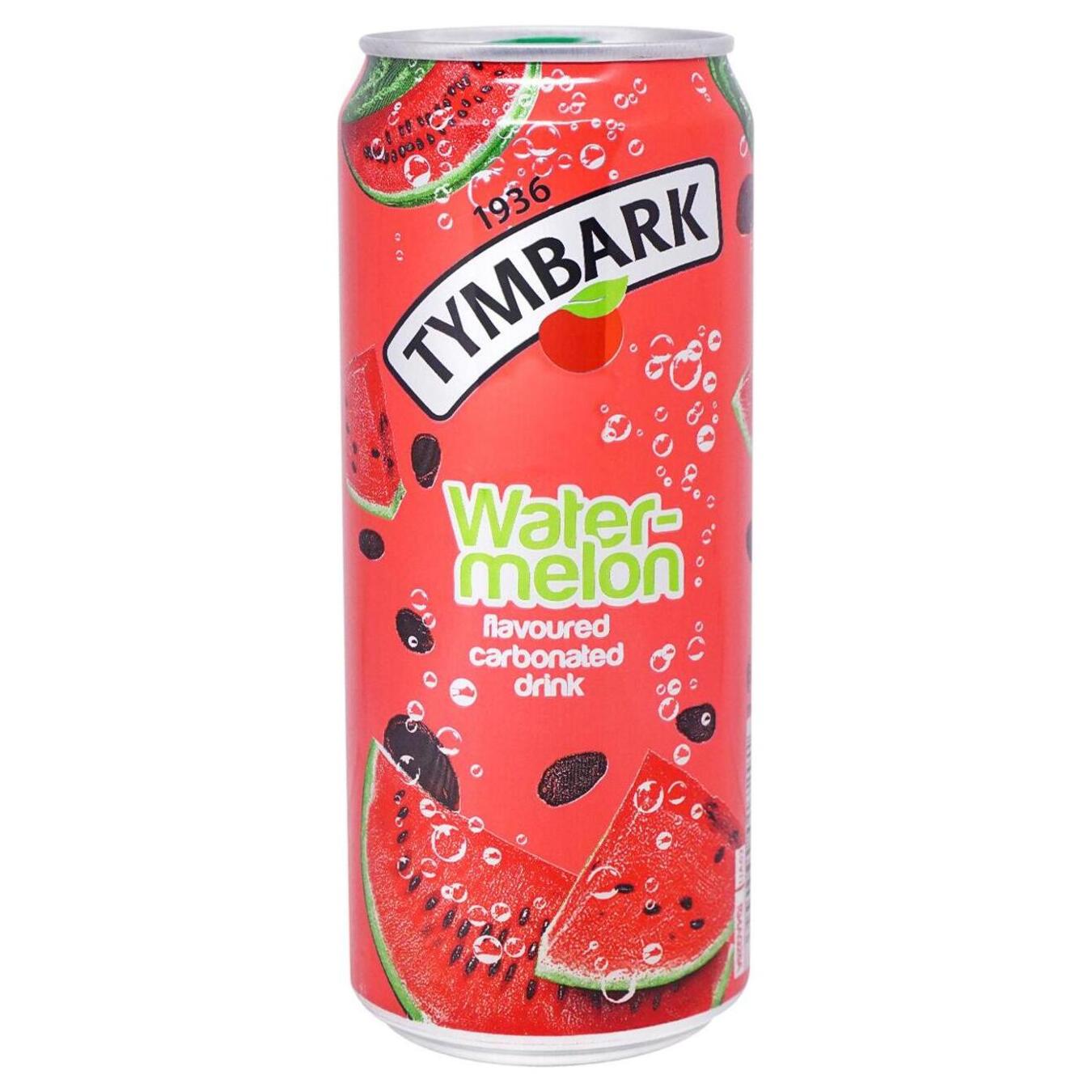 Carbonated drink Tymbark watermelon 0.33 iron can