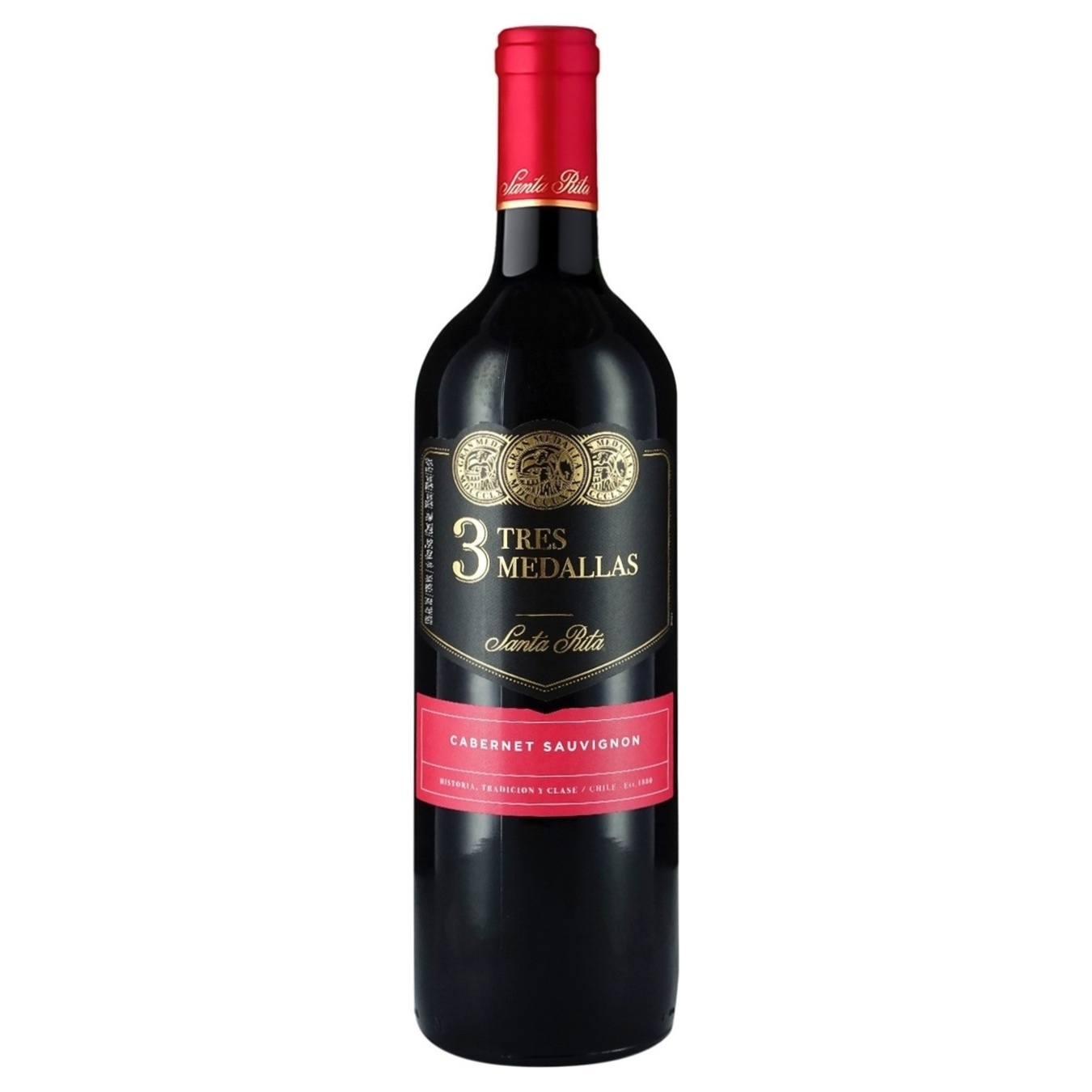 Вино Santa Rita 3 Medallas Cabernet Sauvignon красное сухое 13% 0,75л