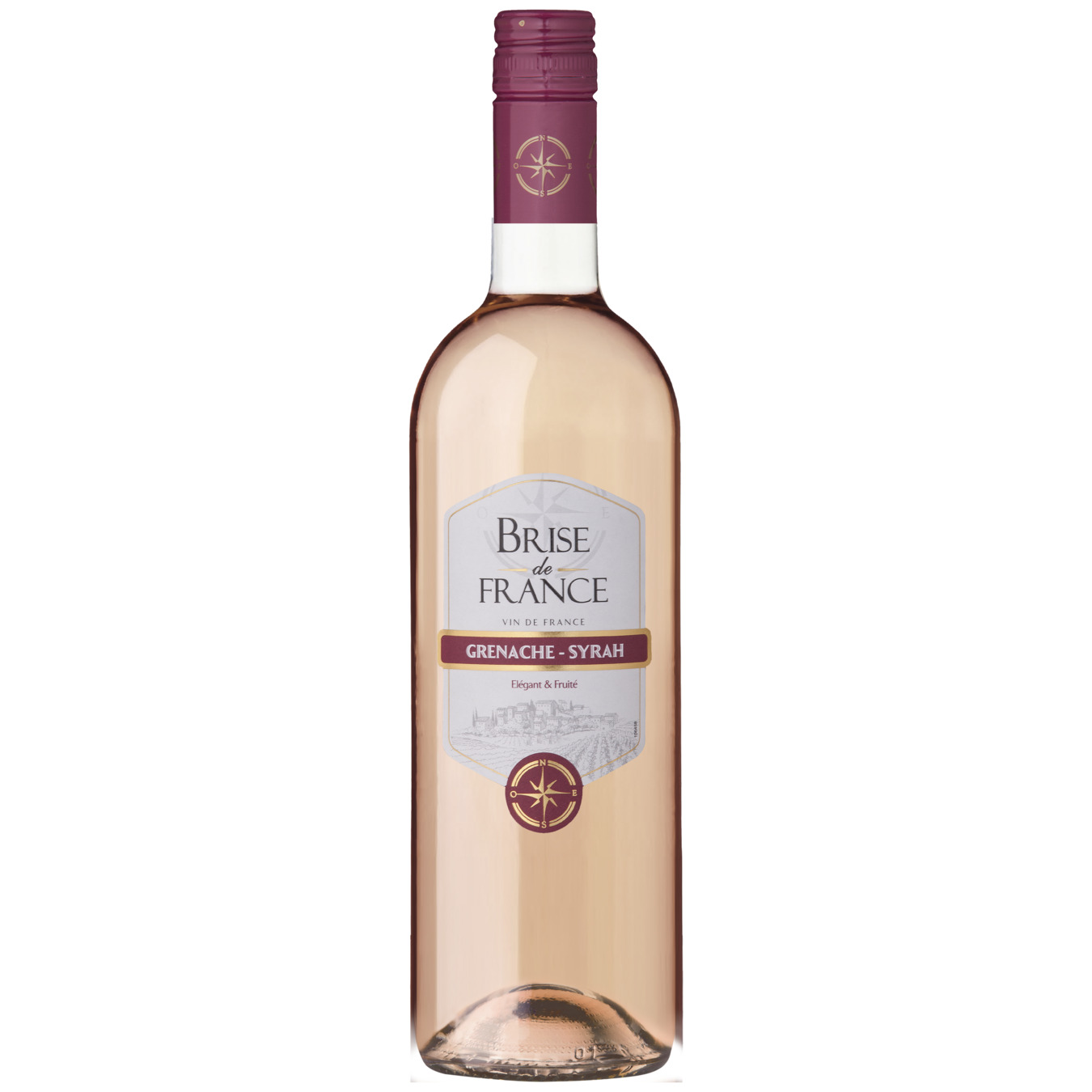 Вино Brise de France Grenache-Syrah розовое сухое 12.5% 0,75л