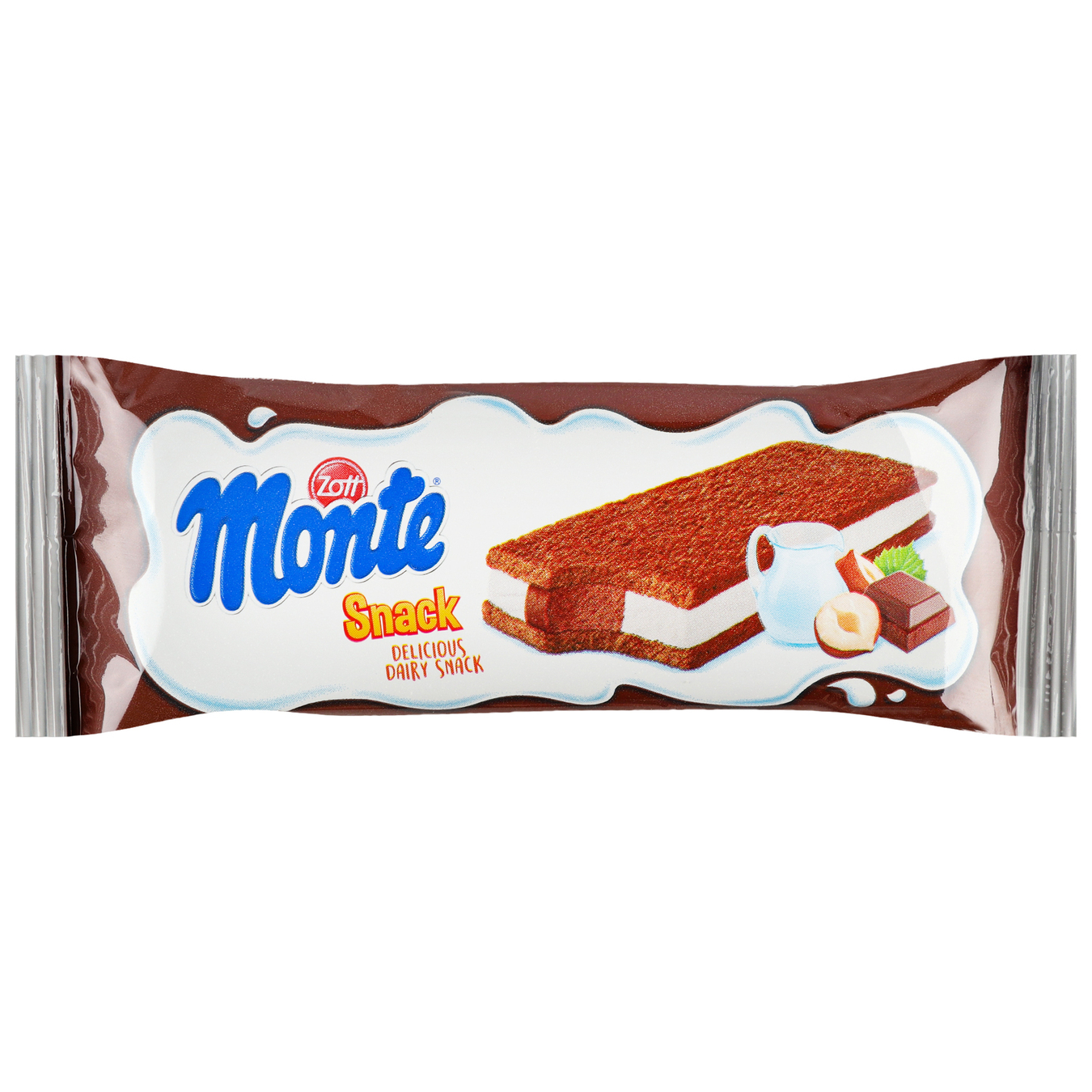 Пирожное Zott Monte с молоком, шоколадом и лесными орехами, 29г