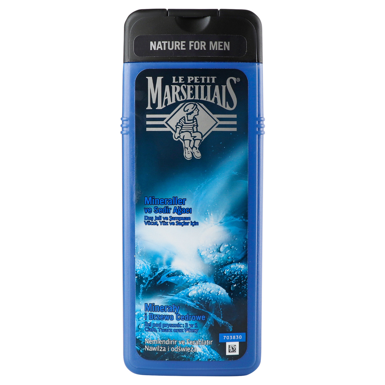 Gel-shampoo Le Petit Marseillais for men cedar and minerals 3 in 1 400ml