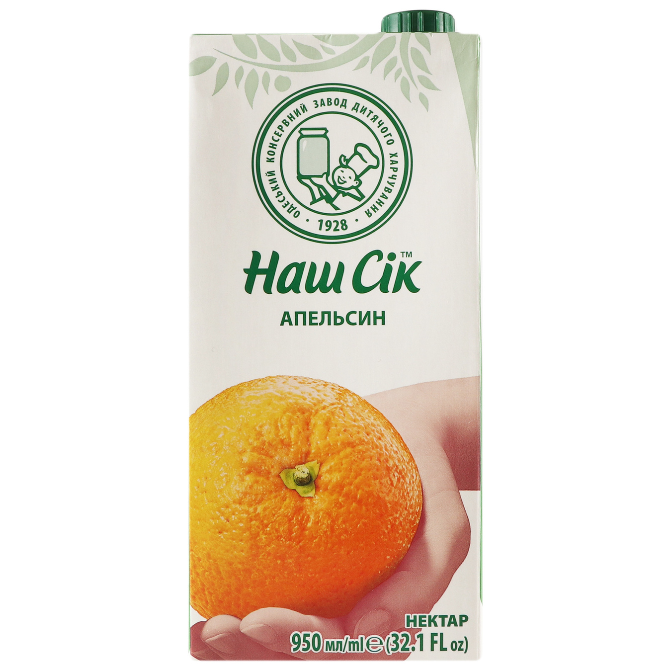 Нектар Наш сок Slim Апельсин 0,95л