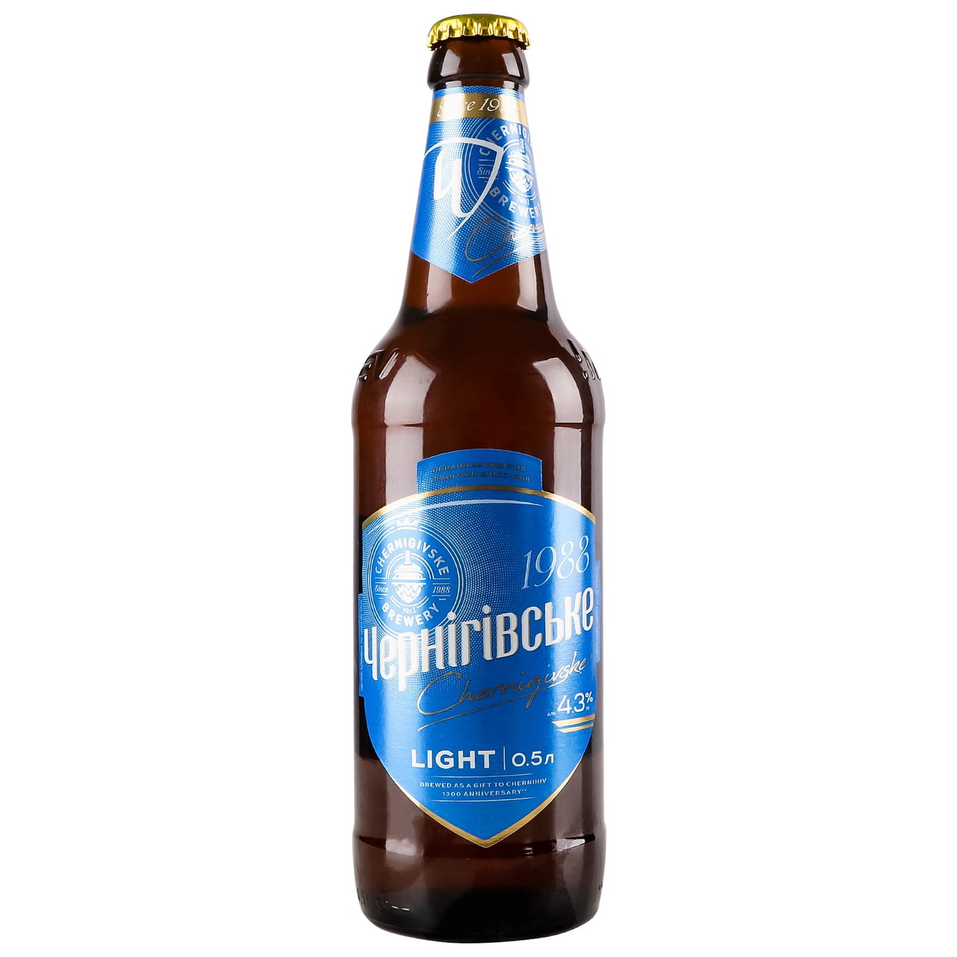 Beer Chernihivske Light 5% 0.5l glass