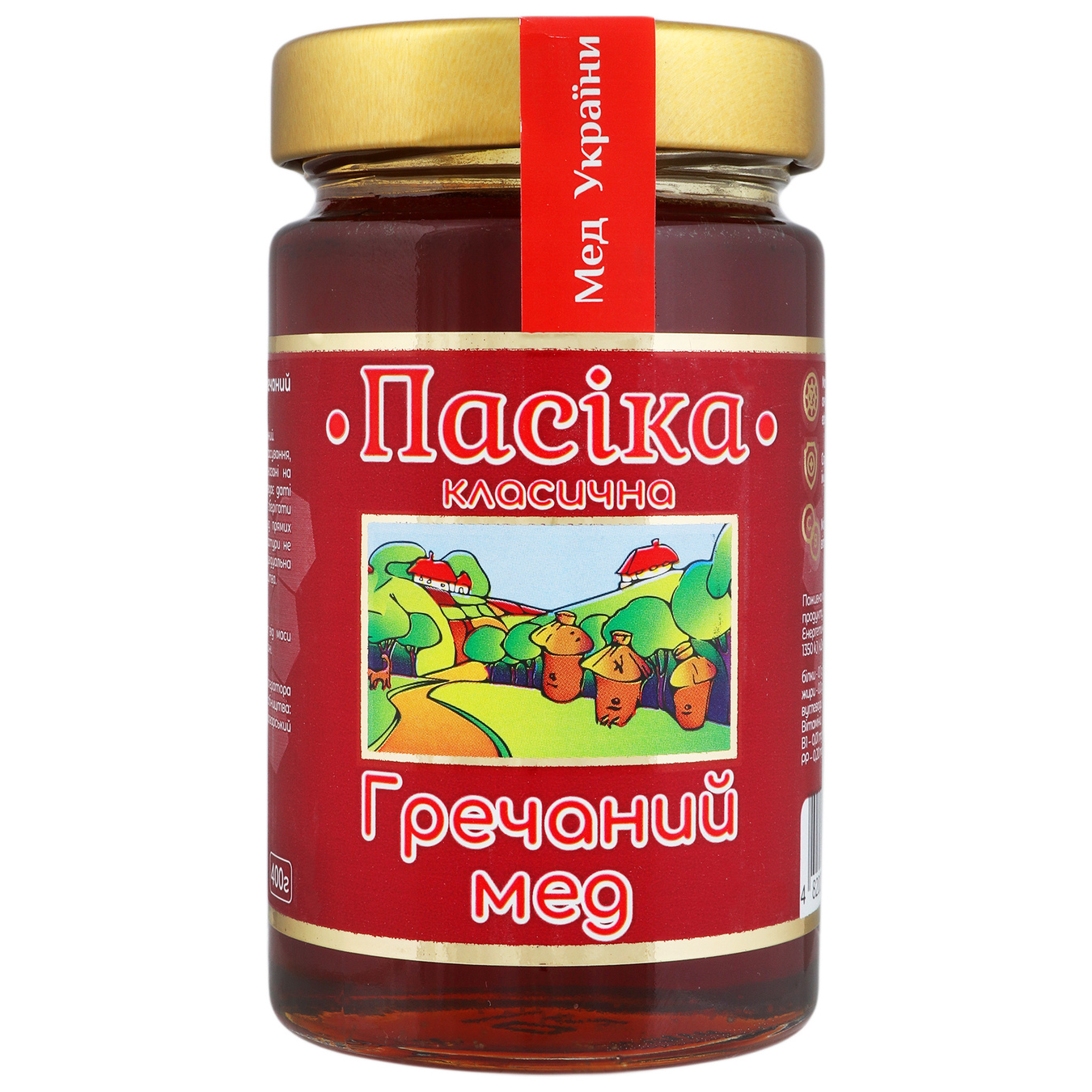Buckwheat honey Pasika natural glass jar 400g