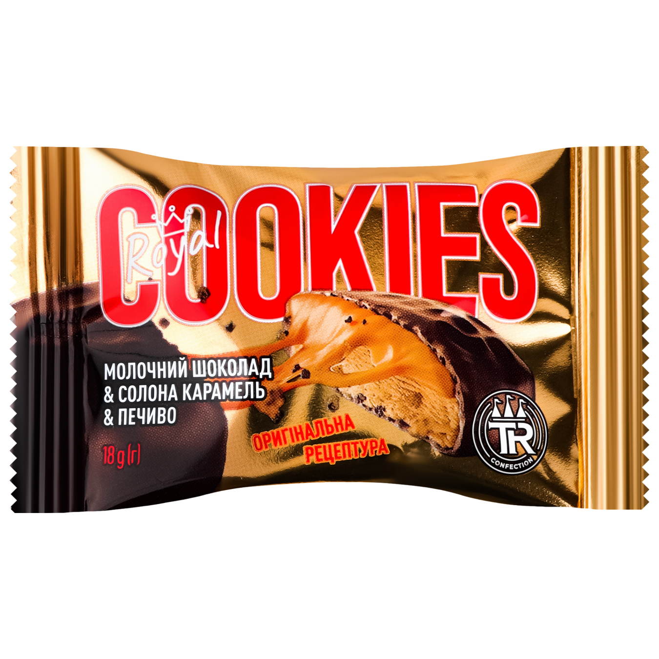 Печенье песочное Truff Royal Cookies Соленая карамель в молочном шоколаде 18г