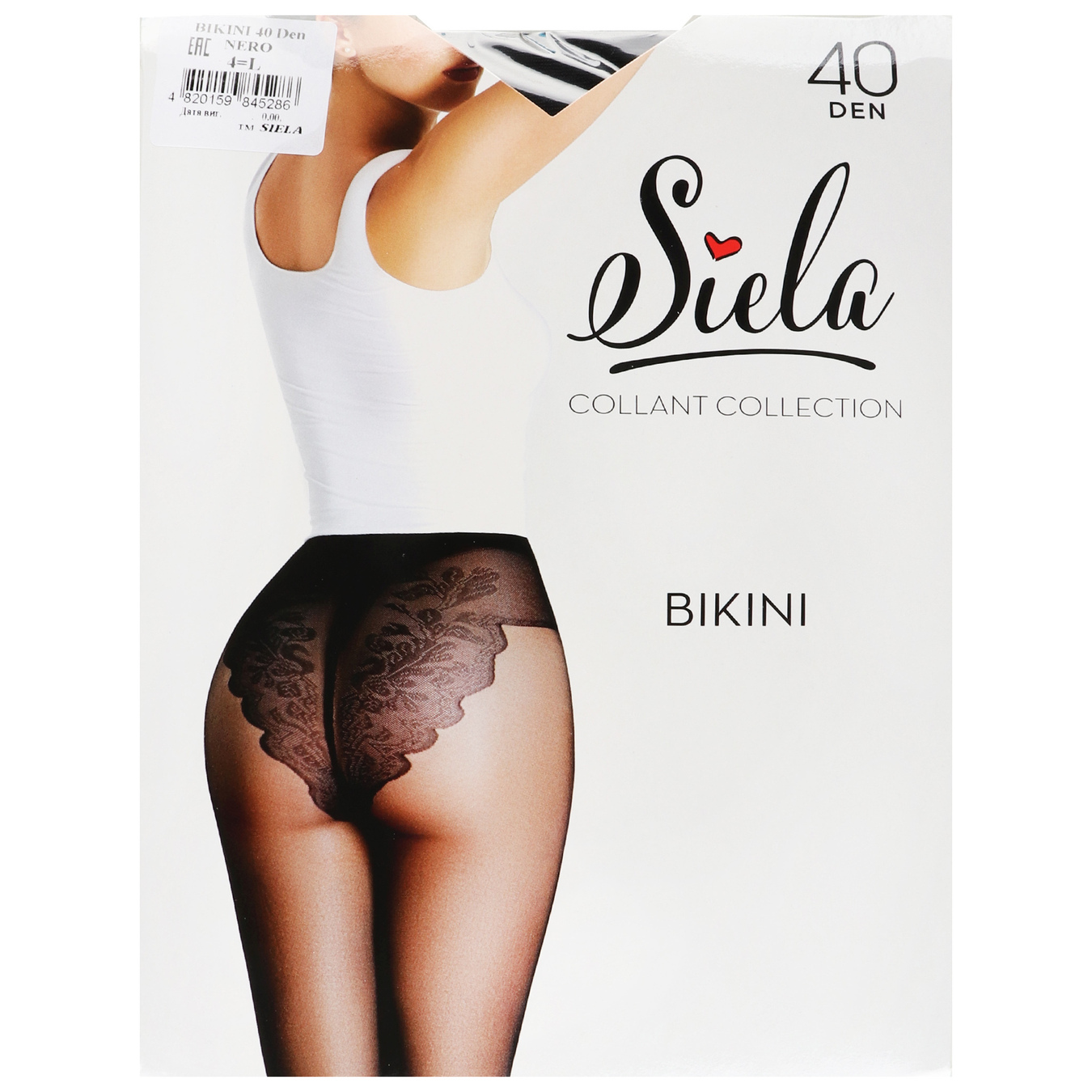 Women's tights Siela Bikini 40 days nero size 4