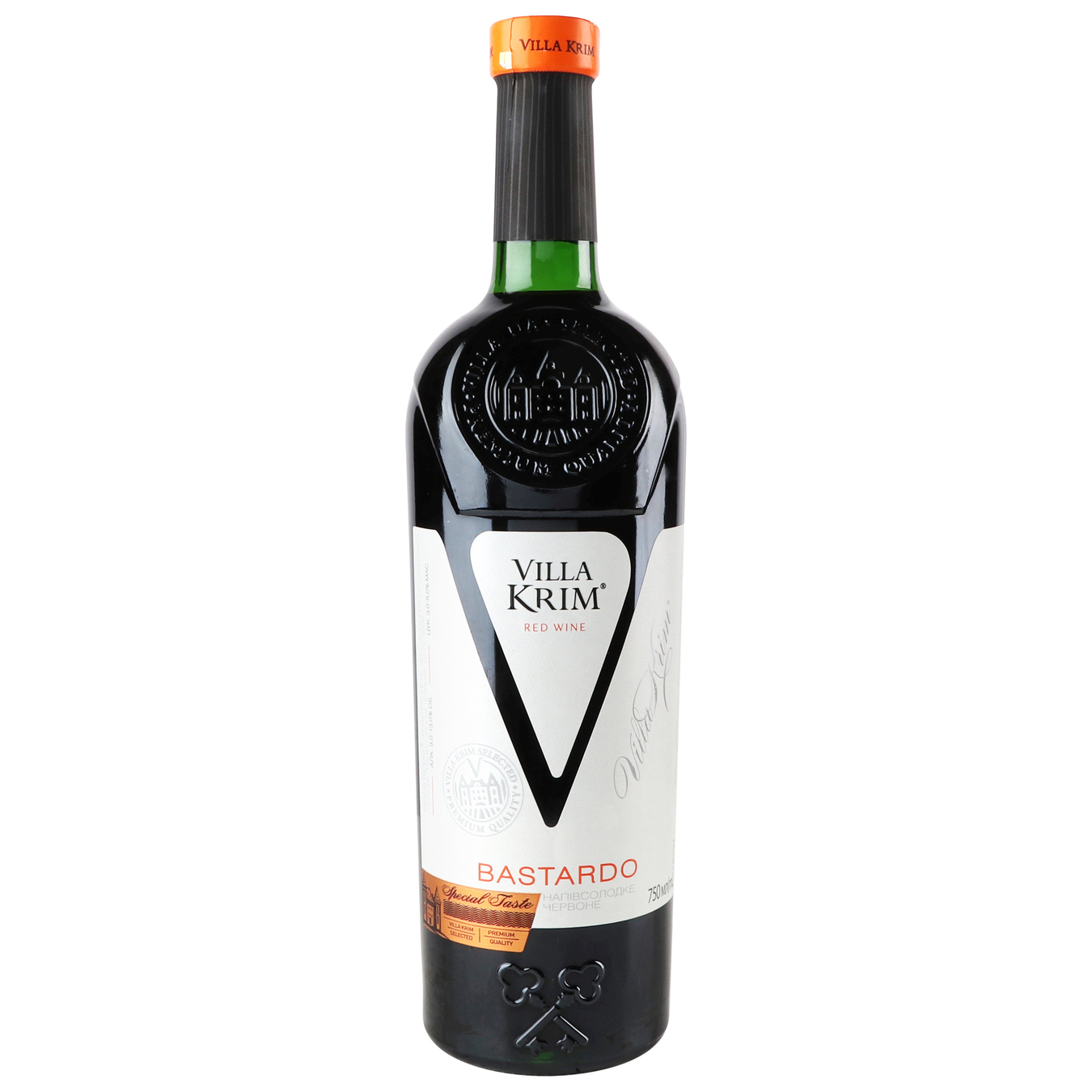Вино Villa Krim Бастардо красное полусладкое 9-13% 0,75л