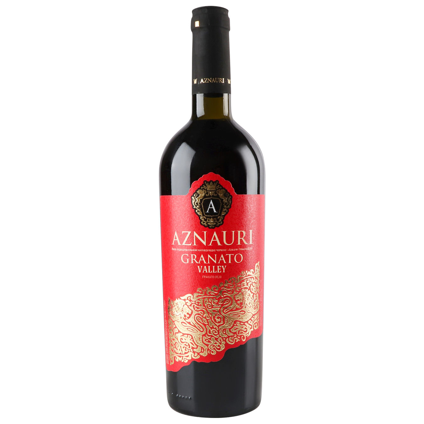 Вино Aznauri Granato Valley красное полусладкое 13% 0,75л