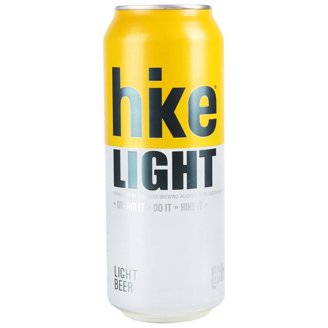 Пиво светлое Hike Light 3,5% 0,5л