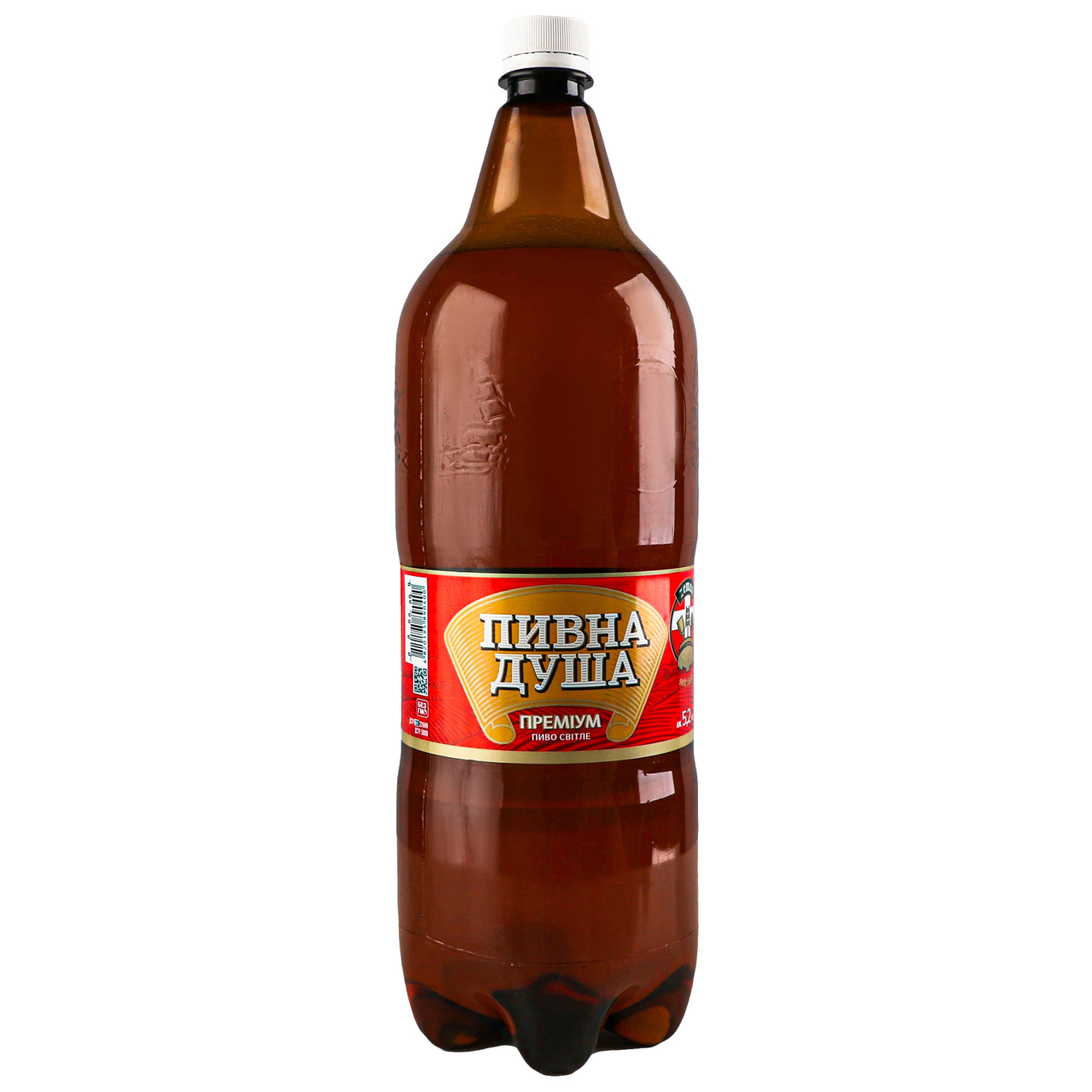 Пиво светлое Земан Пивная душа Премиум 5,2% 2л пластиковая бутылка