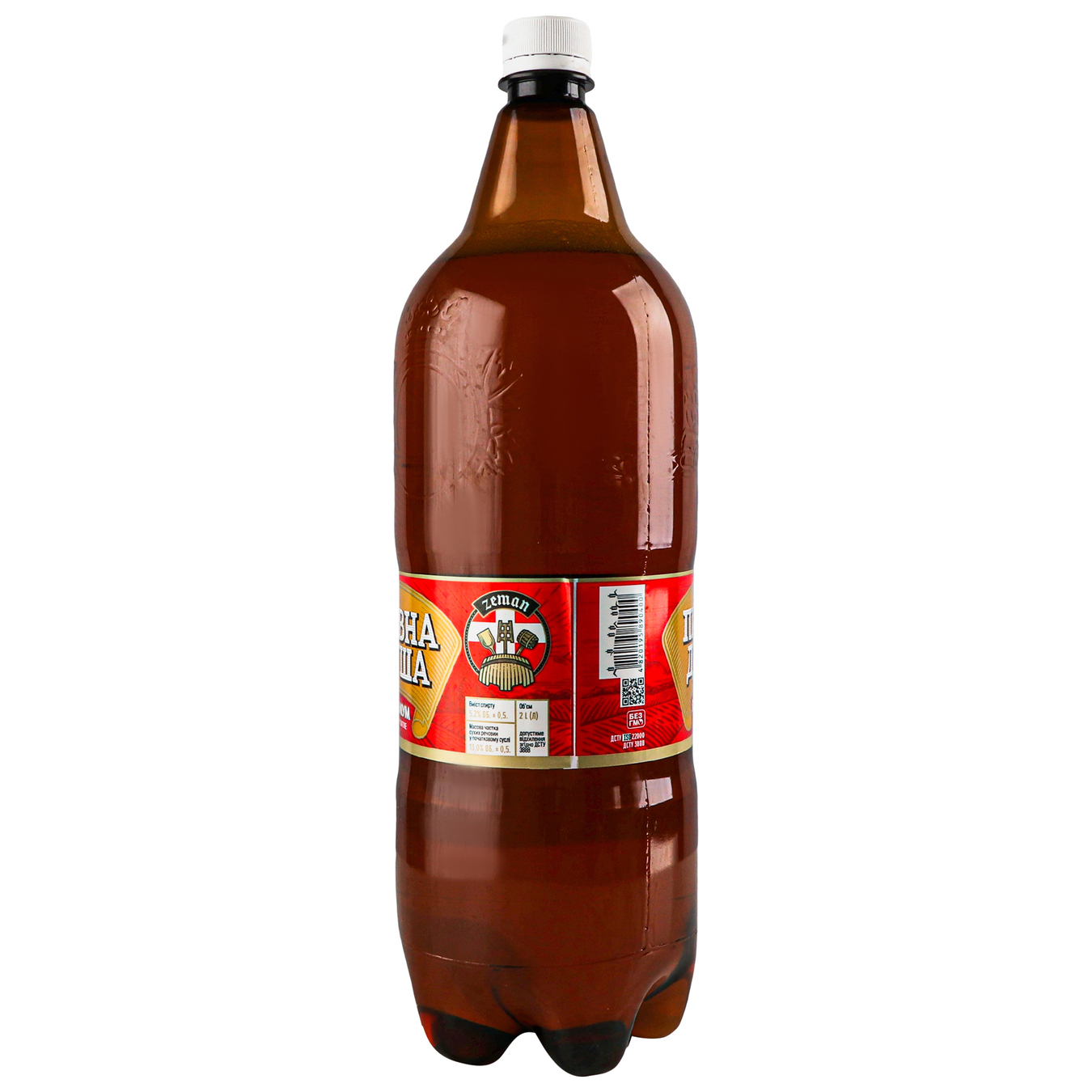 Пиво светлое Земан Пивная душа Премиум 5,2% 2л пластиковая бутылка 7