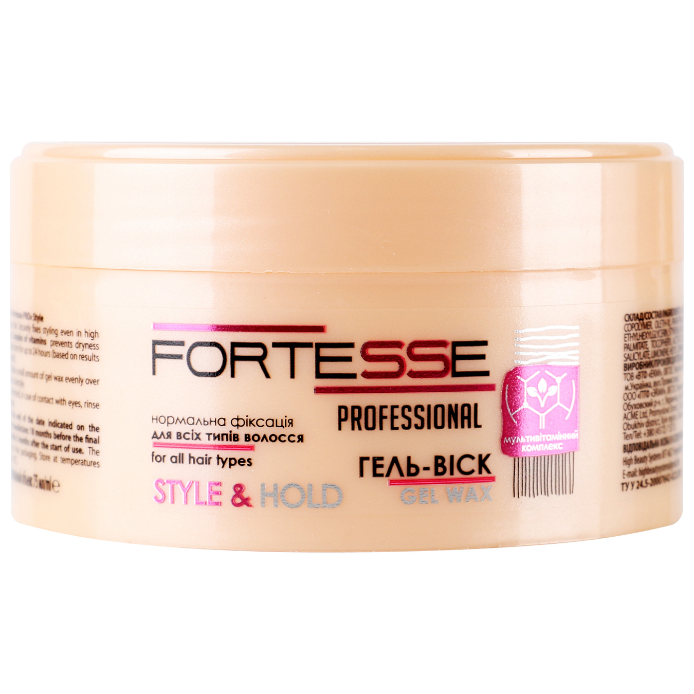 Gel-wax Fortesse Pro Style of normal fixation for hair 75 ml
