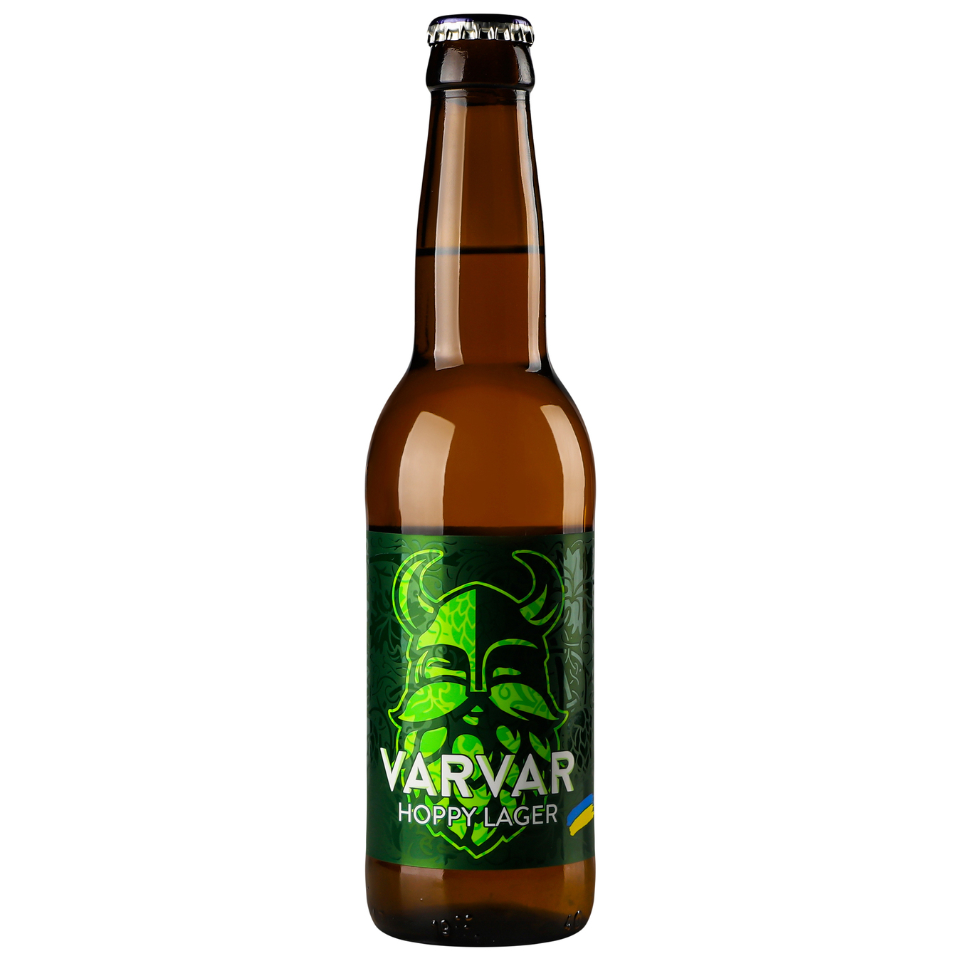 Light beer VARVAR HOPPY LAGER 5.6% 0.33l glass bottle