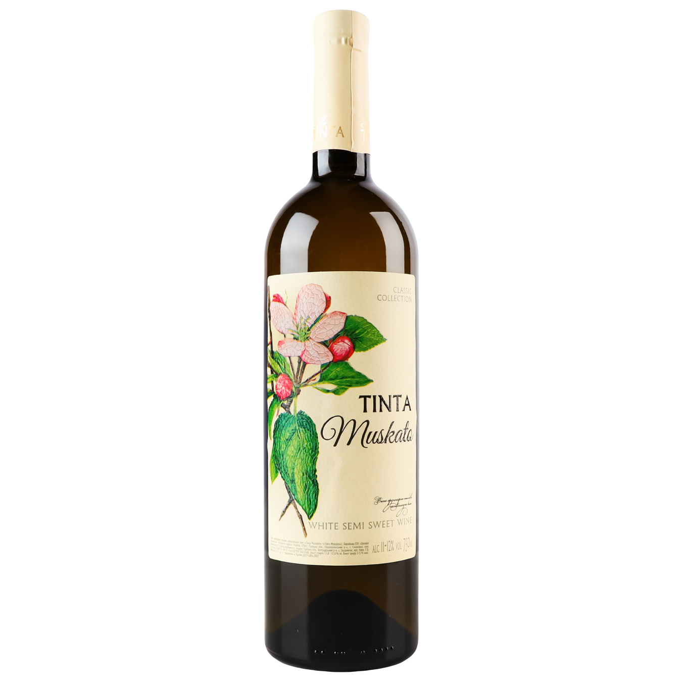 Villa Tinta Muscati white semi-sweet wine 11-12% 0.75 l