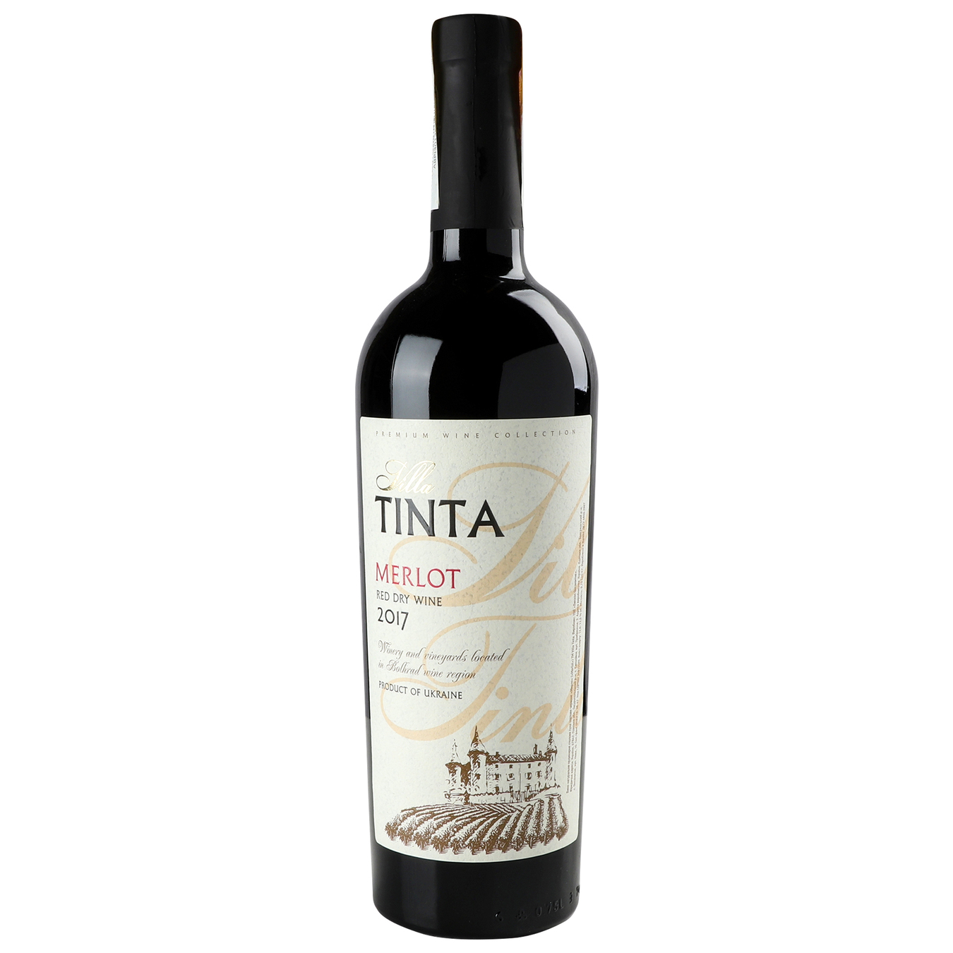 Вино Villa Tinta Мерло VIP красное сухое 12-13% 0,75л