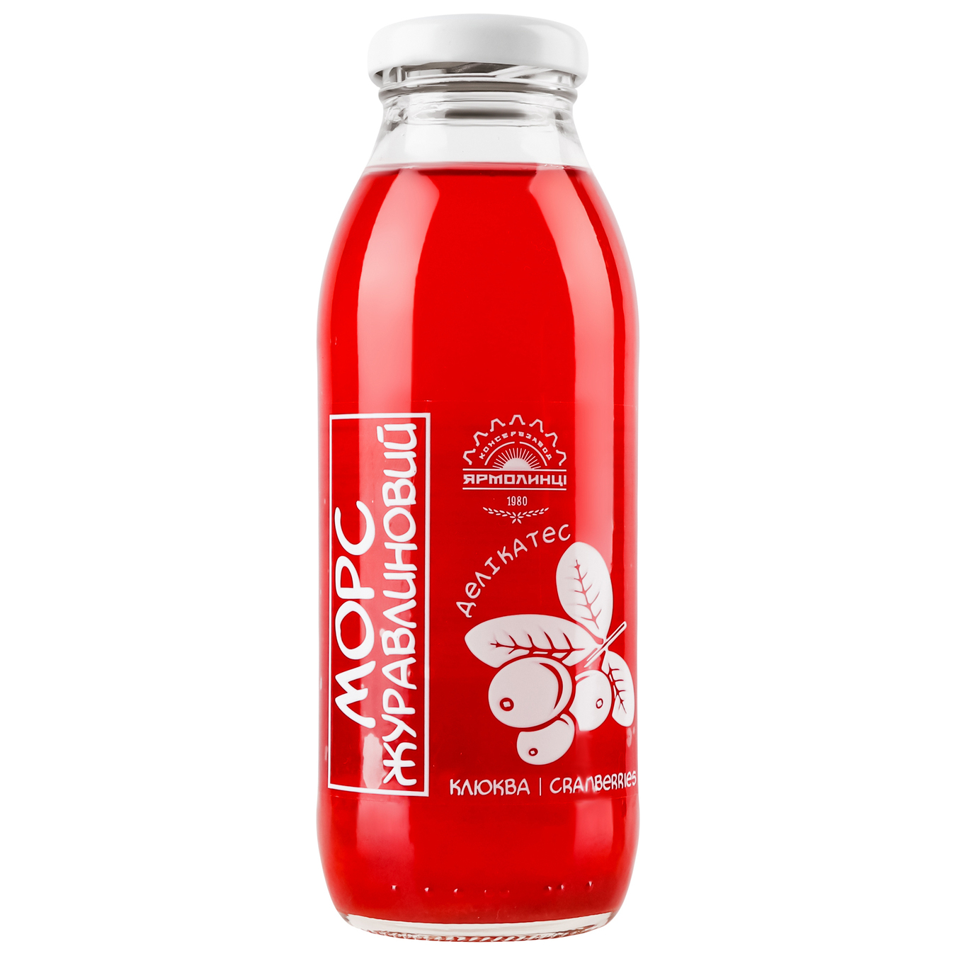 Mors Yarmolyntsi cranberry 0.3l glass bottle