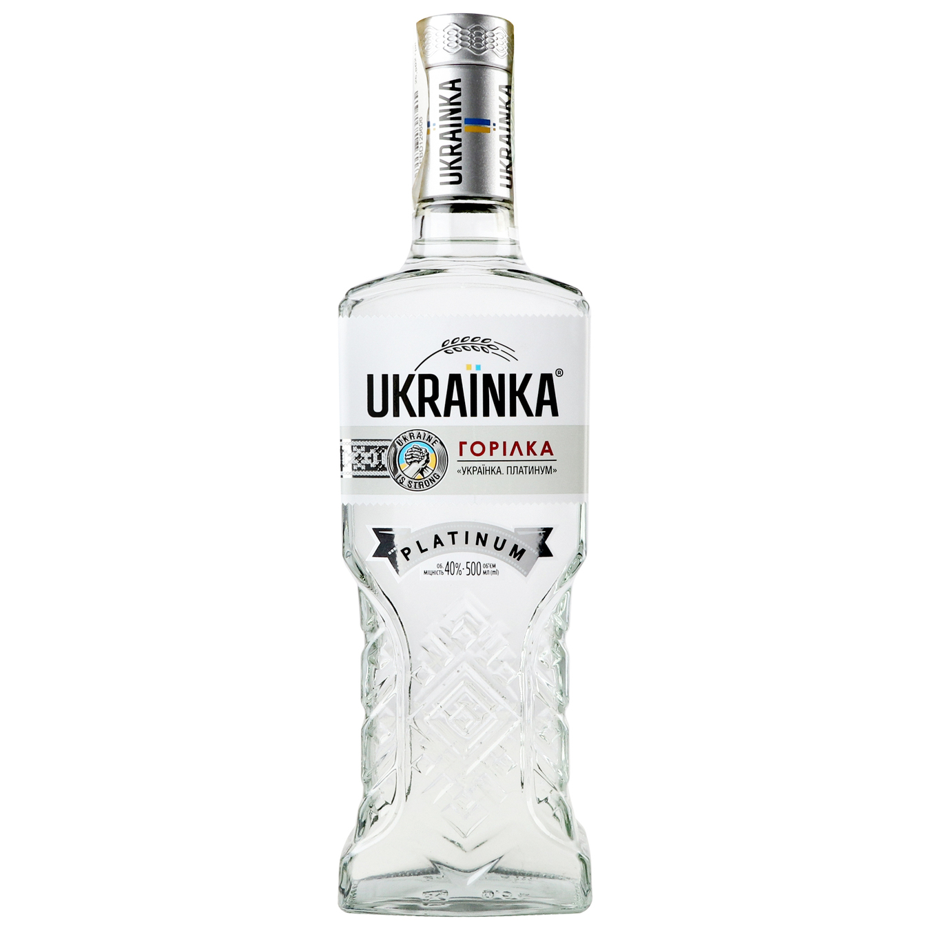 Vodka Ukrainka Platinum 40% 0.5 l