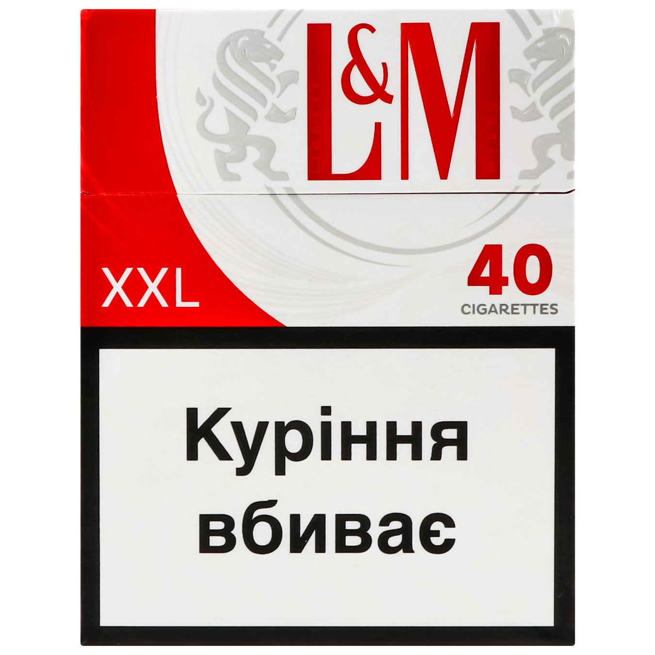 Cigarettes L&M Red Label 40pcs (the price is indicated without excise tax)